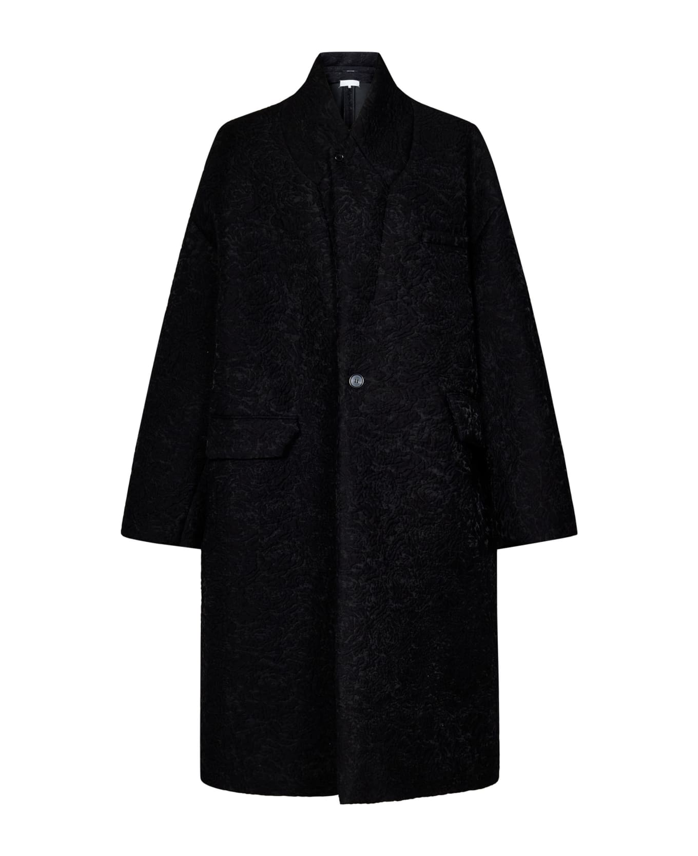 Maison Margiela Floral Oversize Coat - BLACK コート