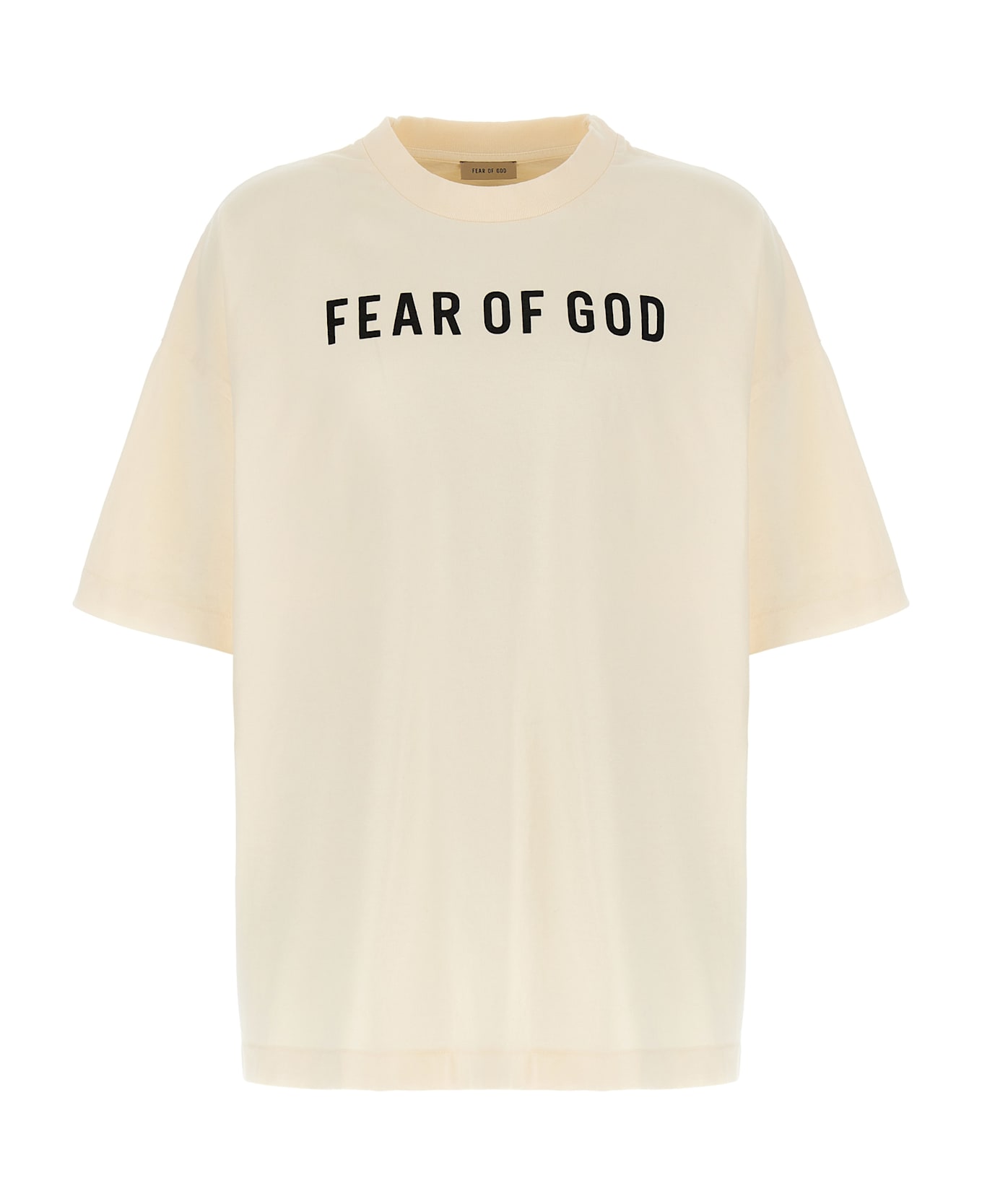 Fear of God Logo Print T-shirt - Beige