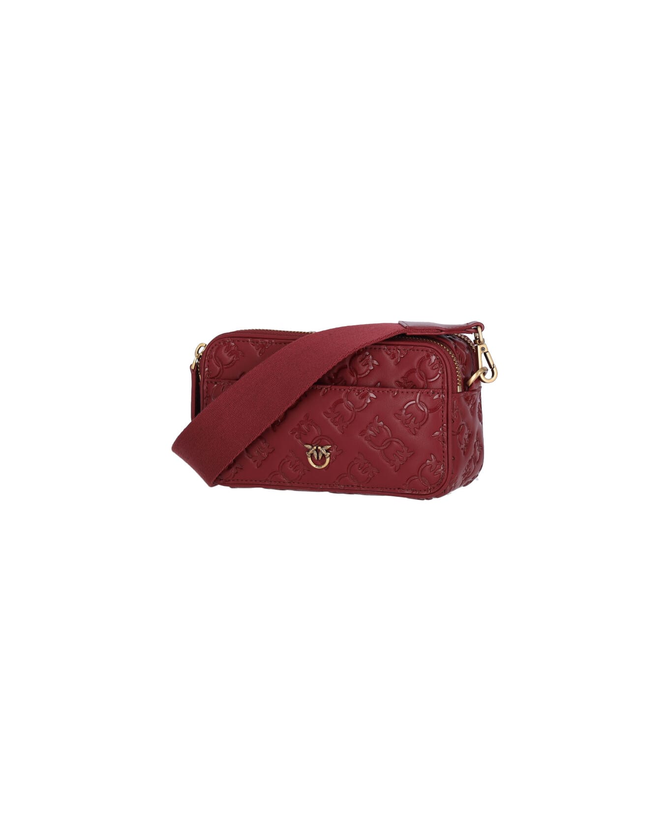 Pinko Logo Shoulder Bag - Red
