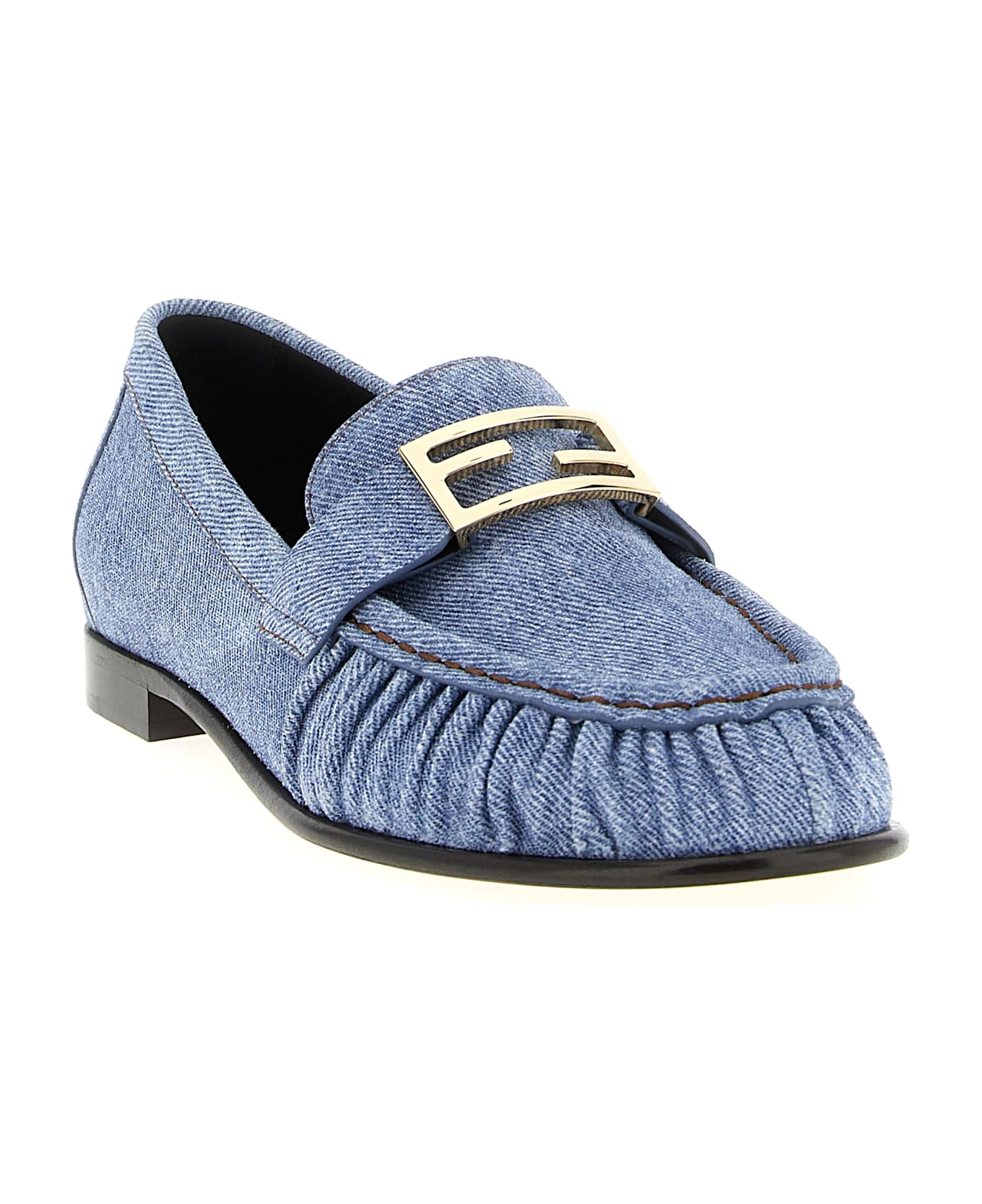 Fendi 'baguette' Loafers - Light Blue