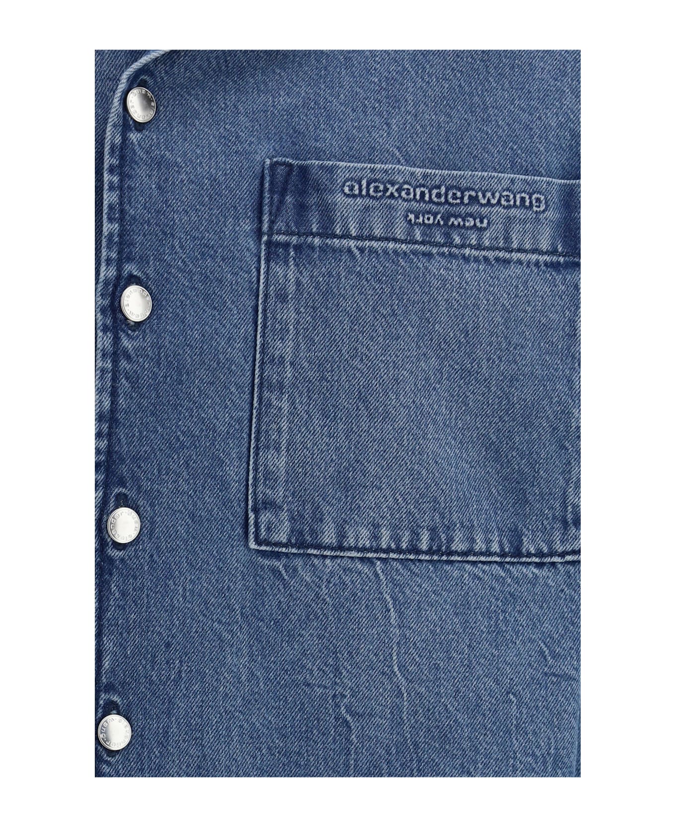 Alexander Wang Cropped Denim Shirt