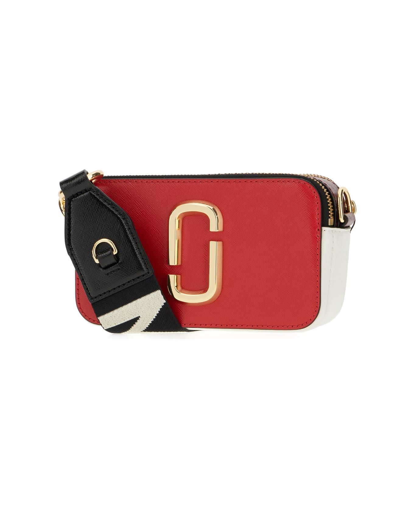 Marc Jacobs Multicolor Leather Snapshot Crossbody Bag - TRUE RED MULTI