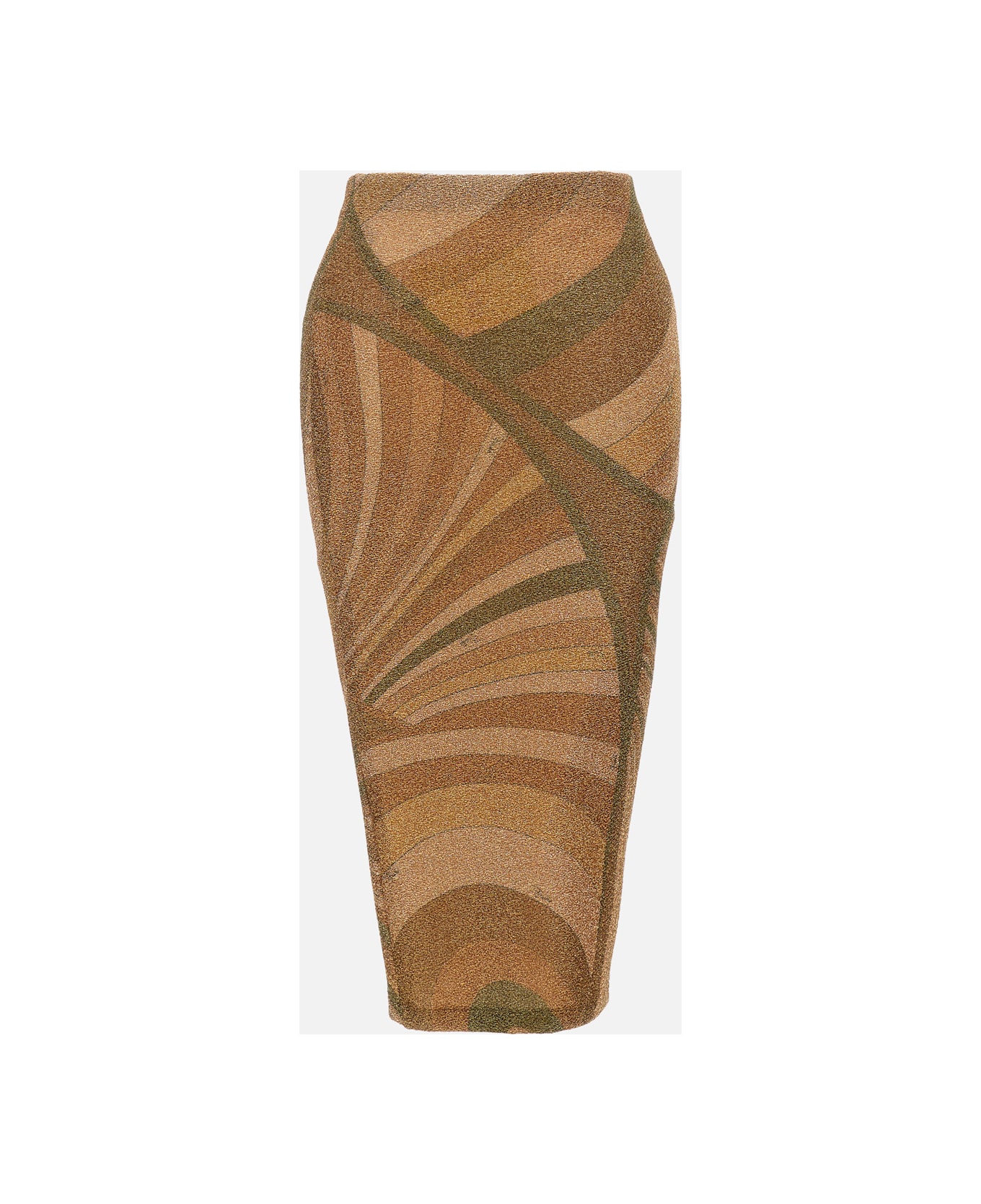 Pucci Midi Skirt Jersey Lame
 - Golden