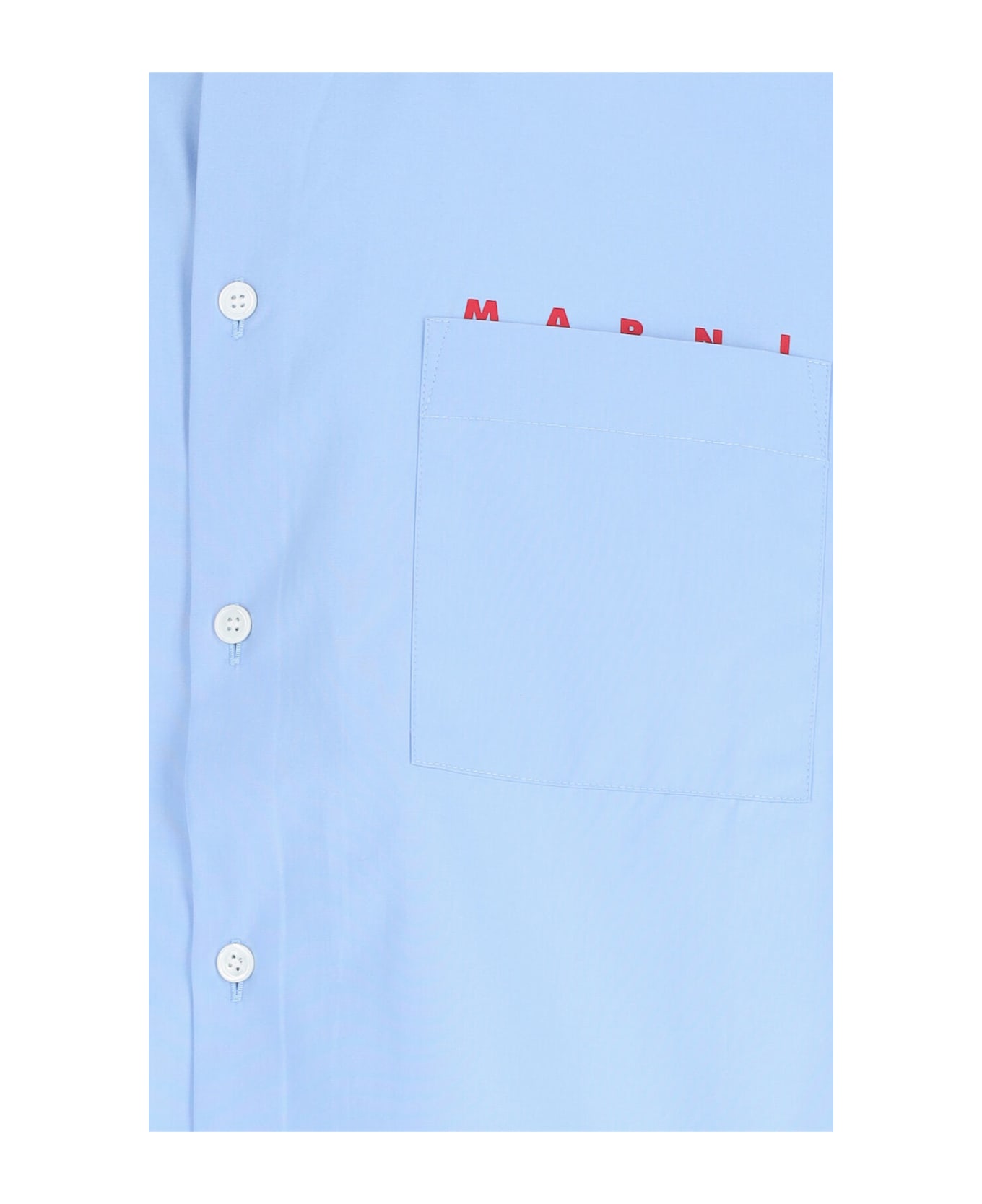 Marni Logo Shirt - IRIS BLUE