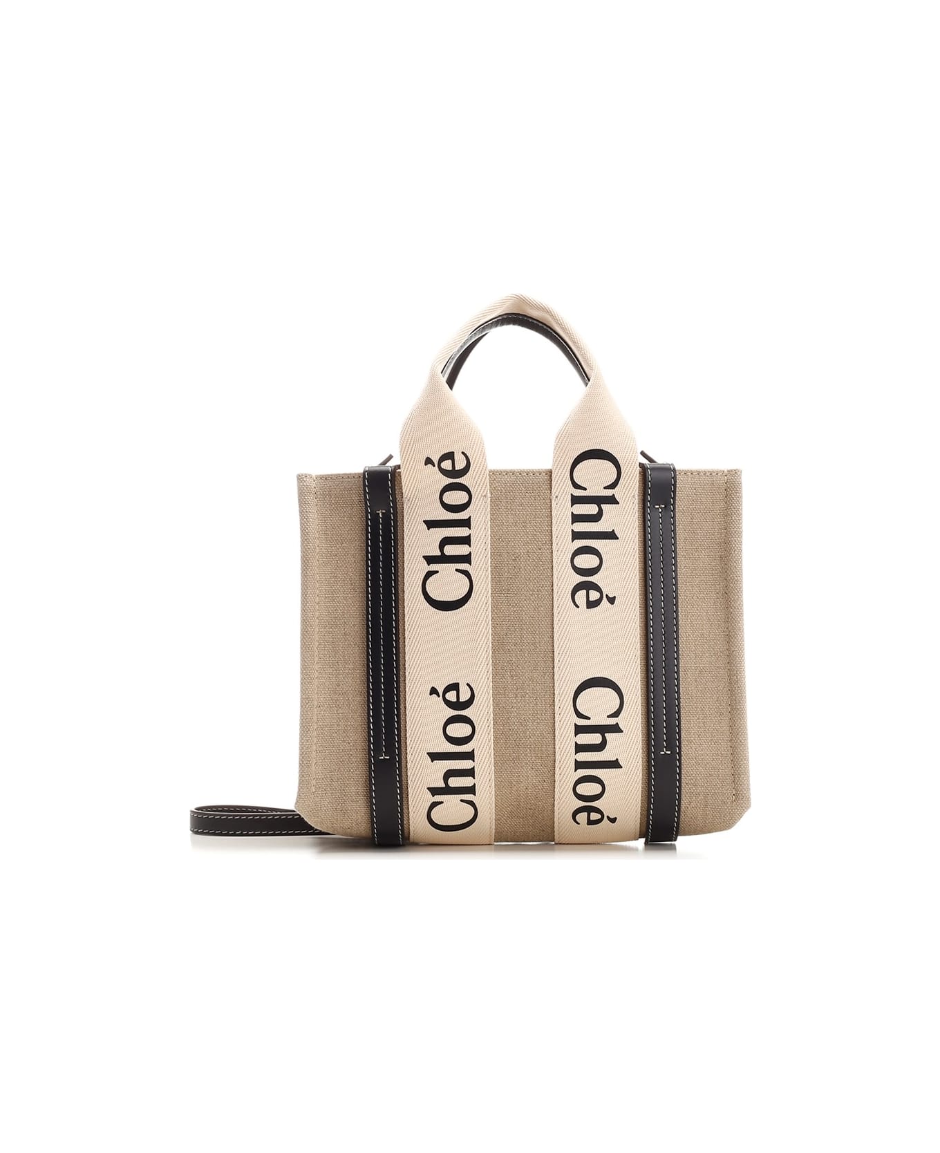 Chloé Small 'woody' Tote Bag - Black