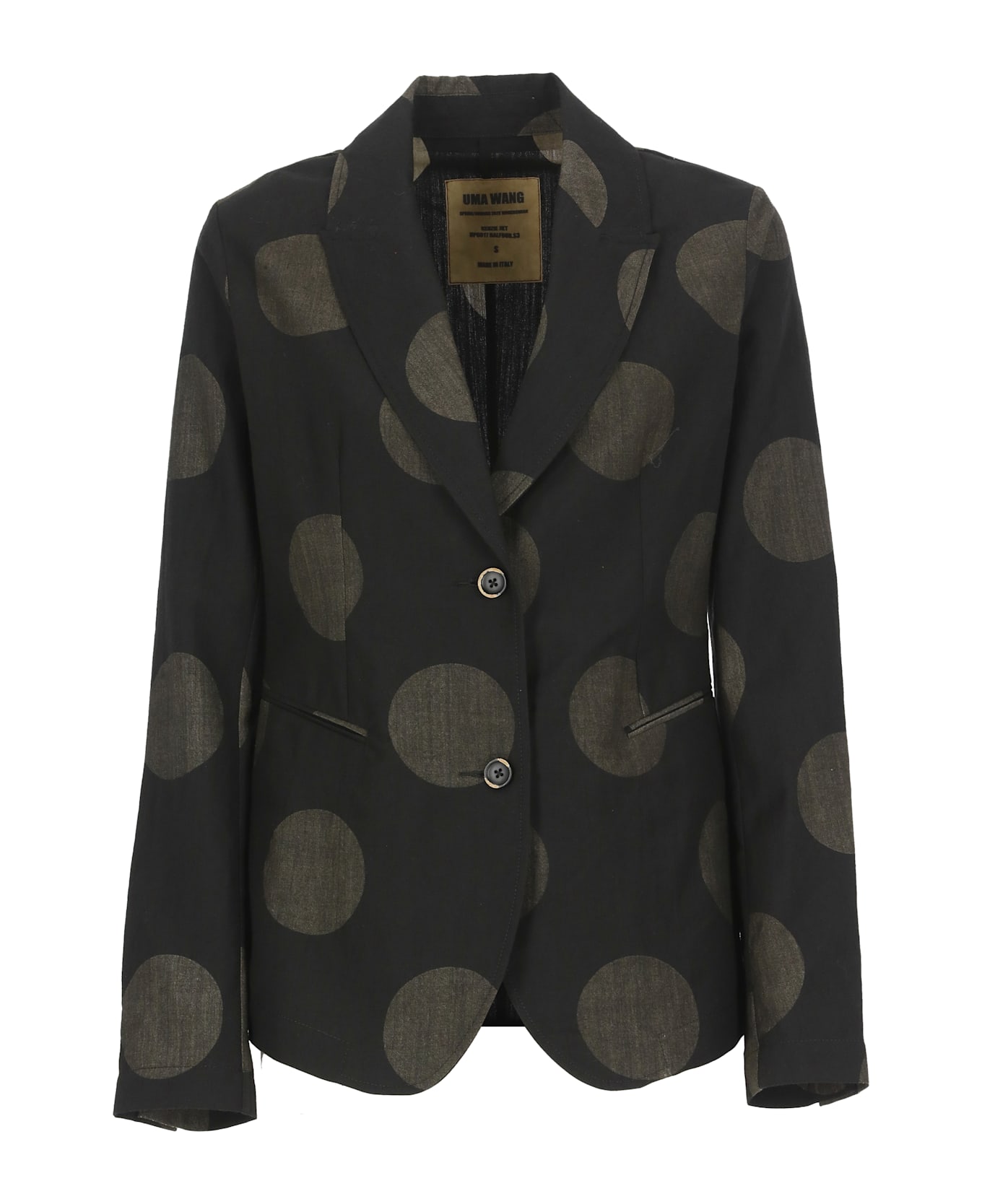Uma Wang Kenzie Blazer - BLACK/NEUTRALS