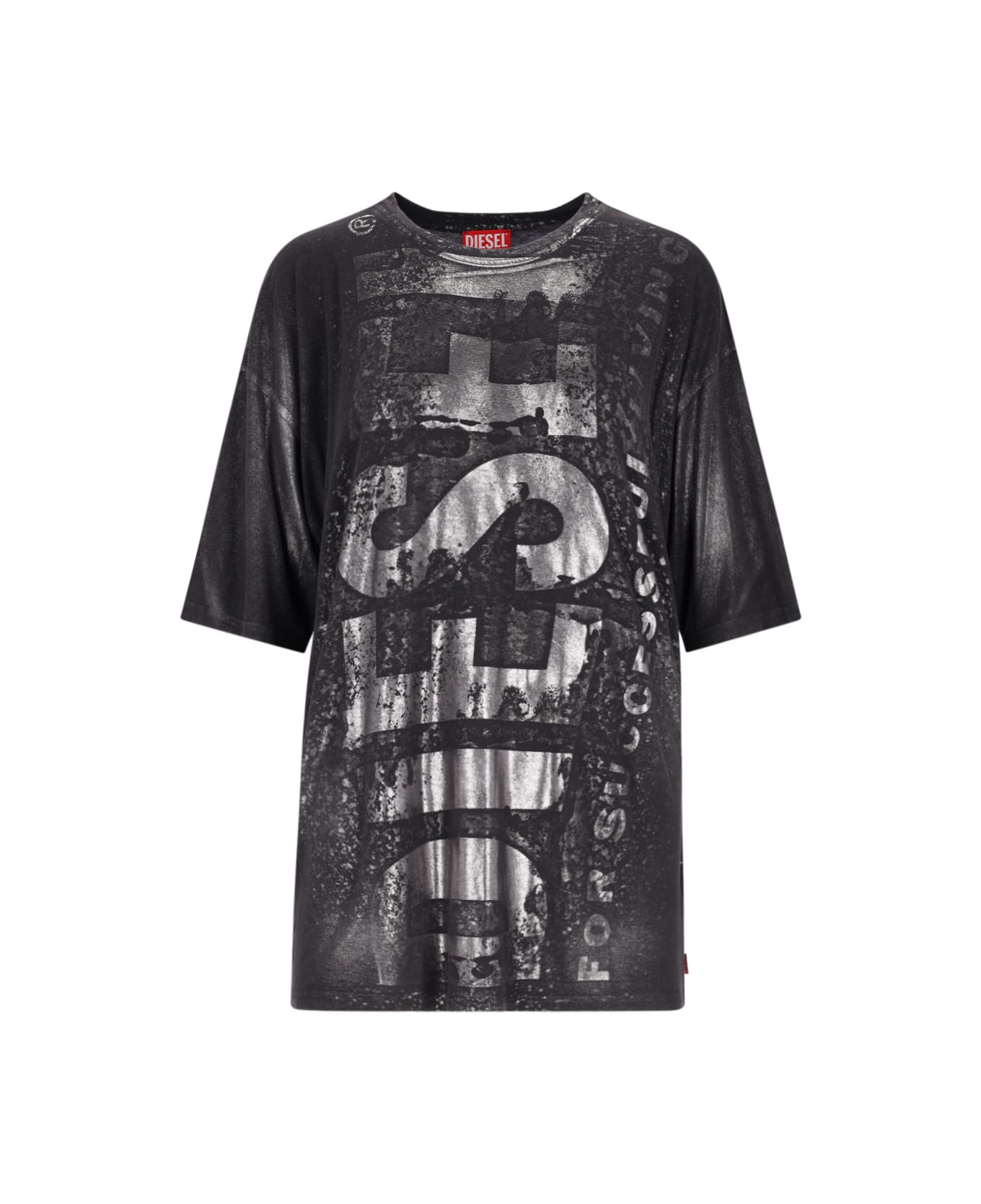 Diesel 't-boxt-bisc' Printed T-shirt - Black