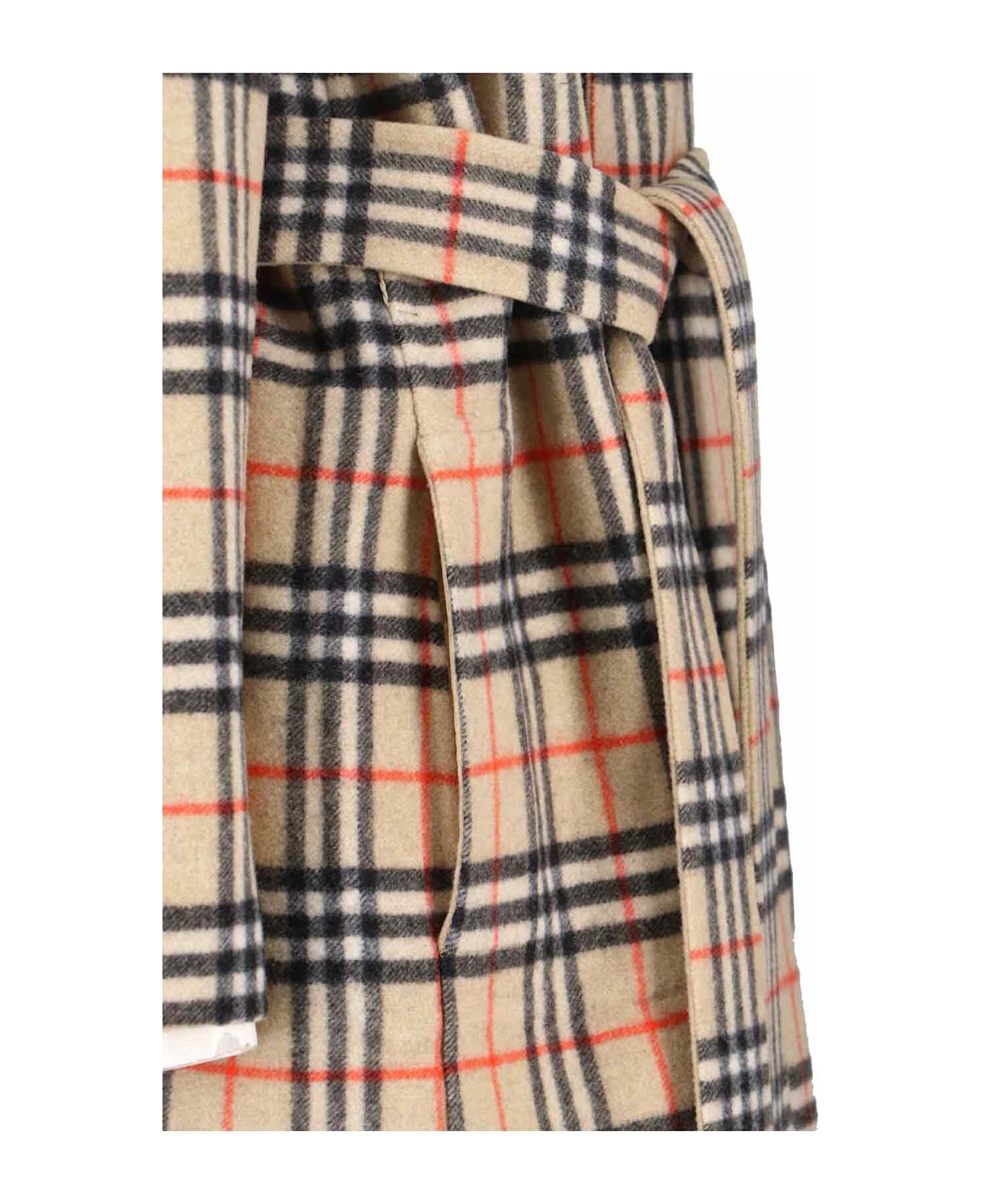 Burberry Reversible Wool Coat - NEUTRALS