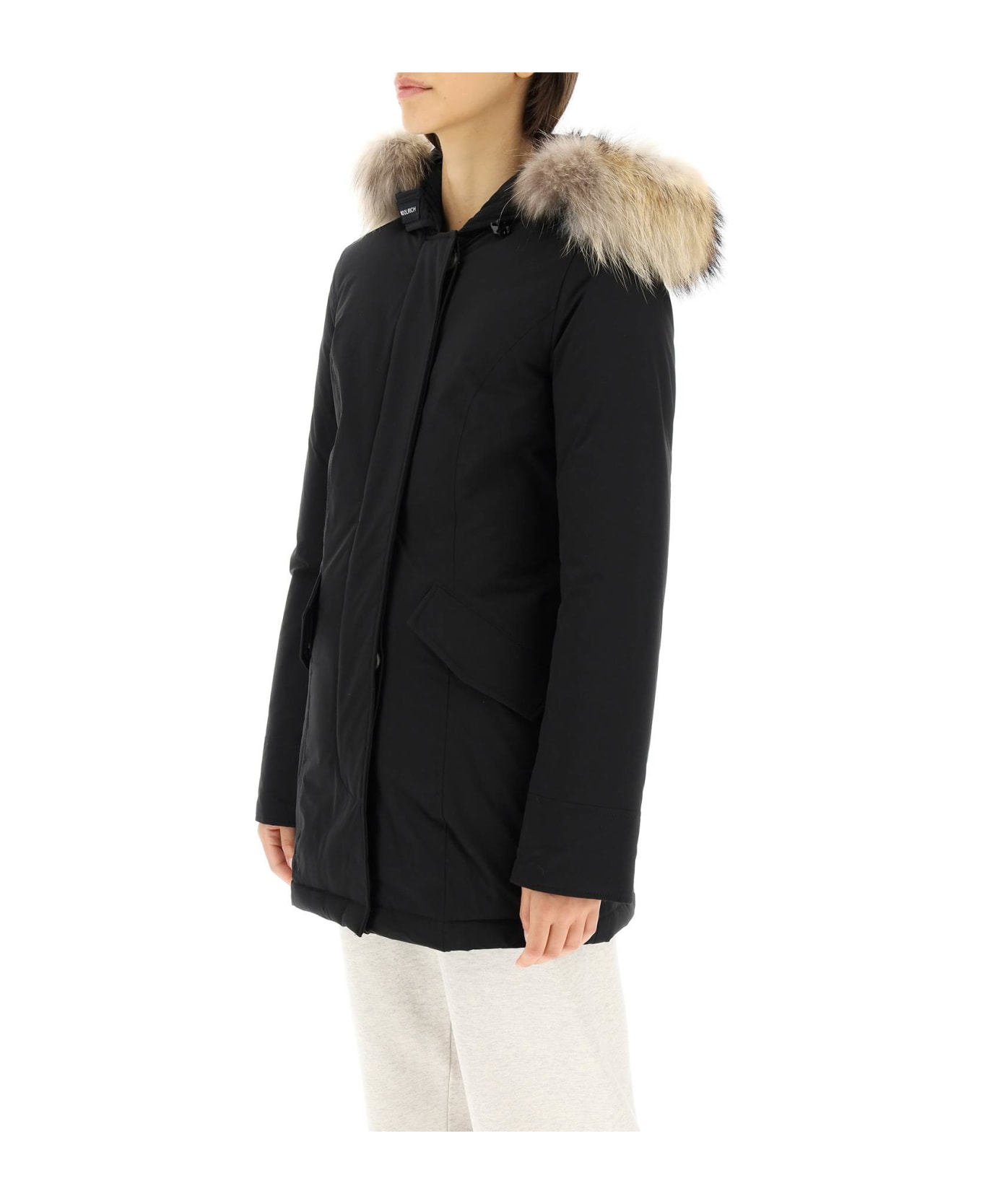 Woolrich Luxury Arctic Racoon Parka - BLACK