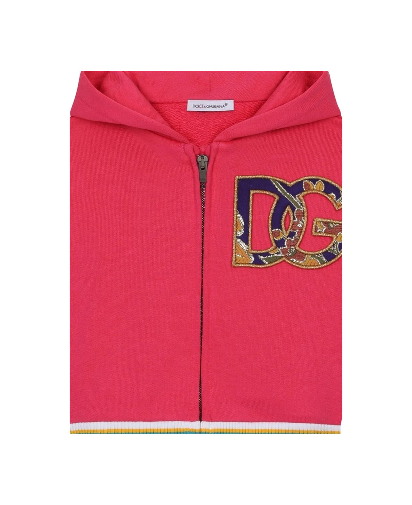 Dolce & Gabbana Zipper Hoodie - FUCHSIA ニットウェア＆スウェットシャツ
