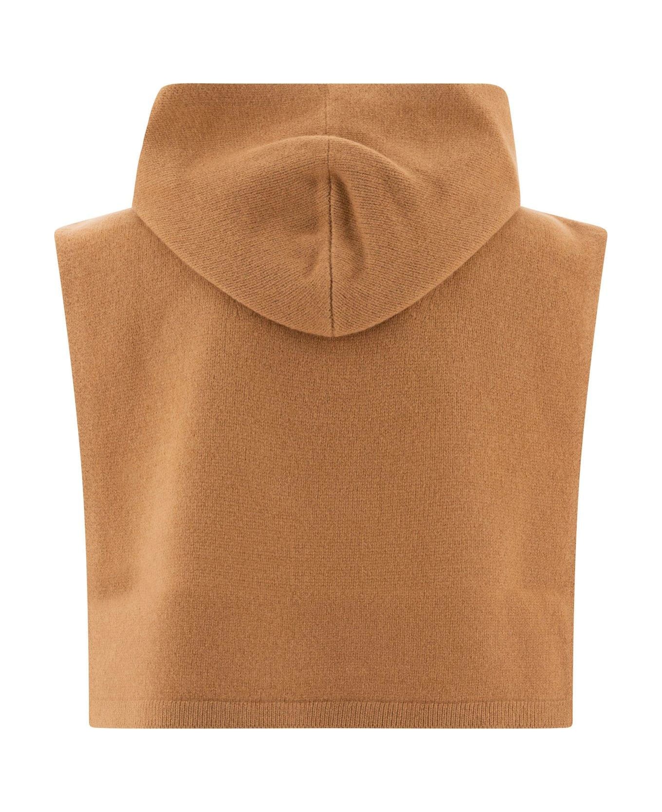 Totême Sleeveless Hooded Vest - Camel