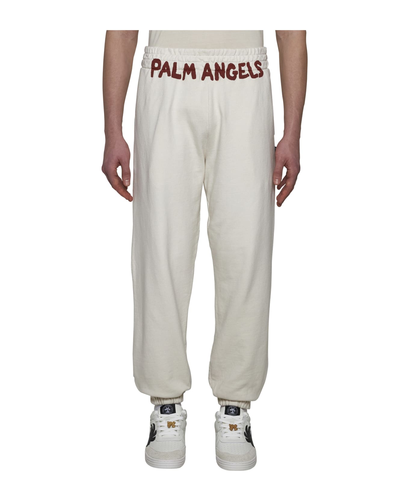 Palm Angels Pants - Off white red スウェットパンツ