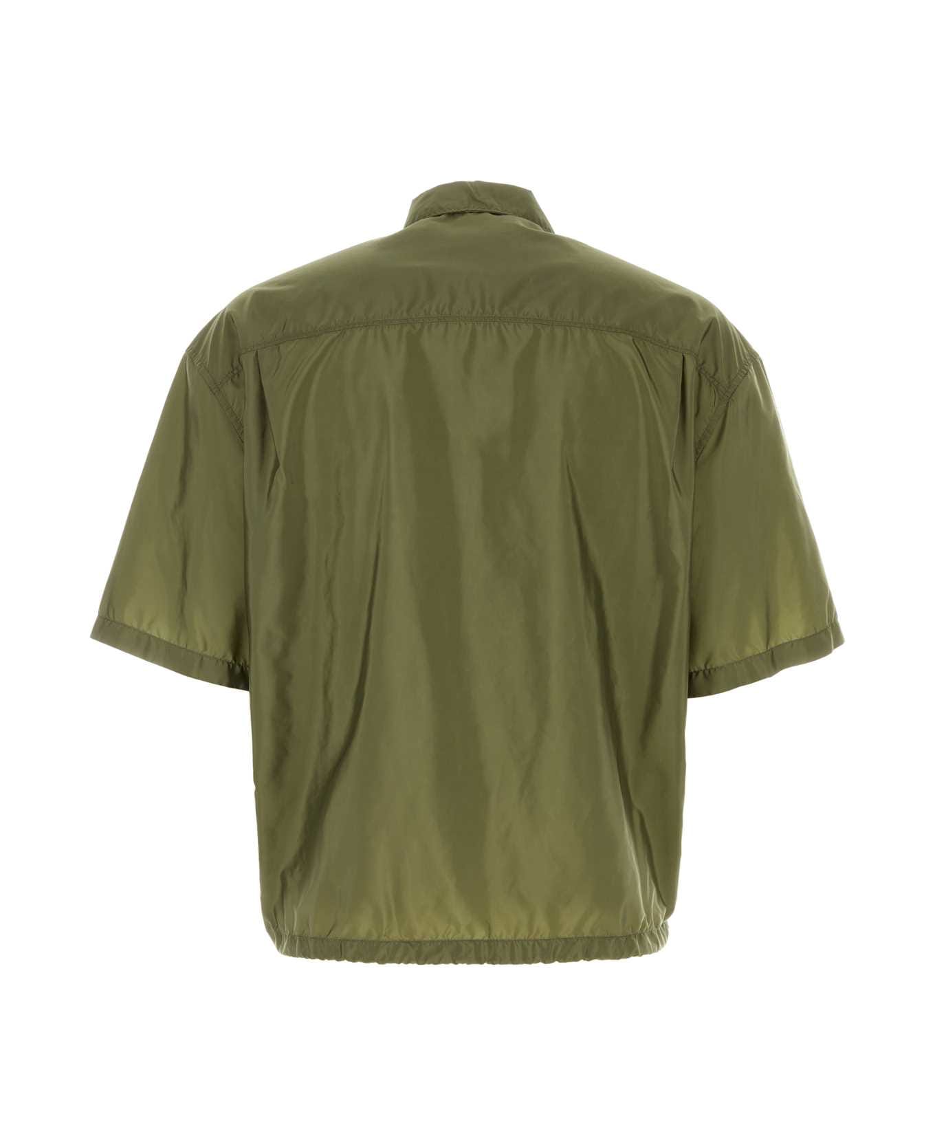 Prada Army Green Re-nylon Shirt - MILITARE