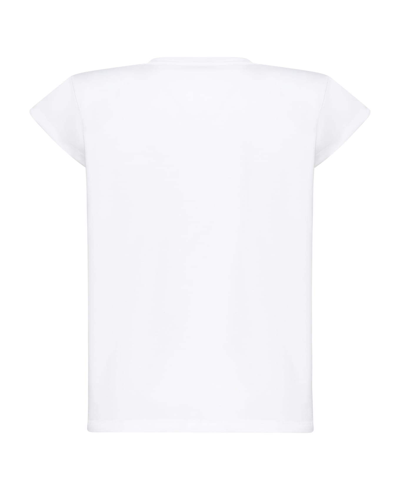 Magda Butrym T-shirt With Padded Shoulders - White