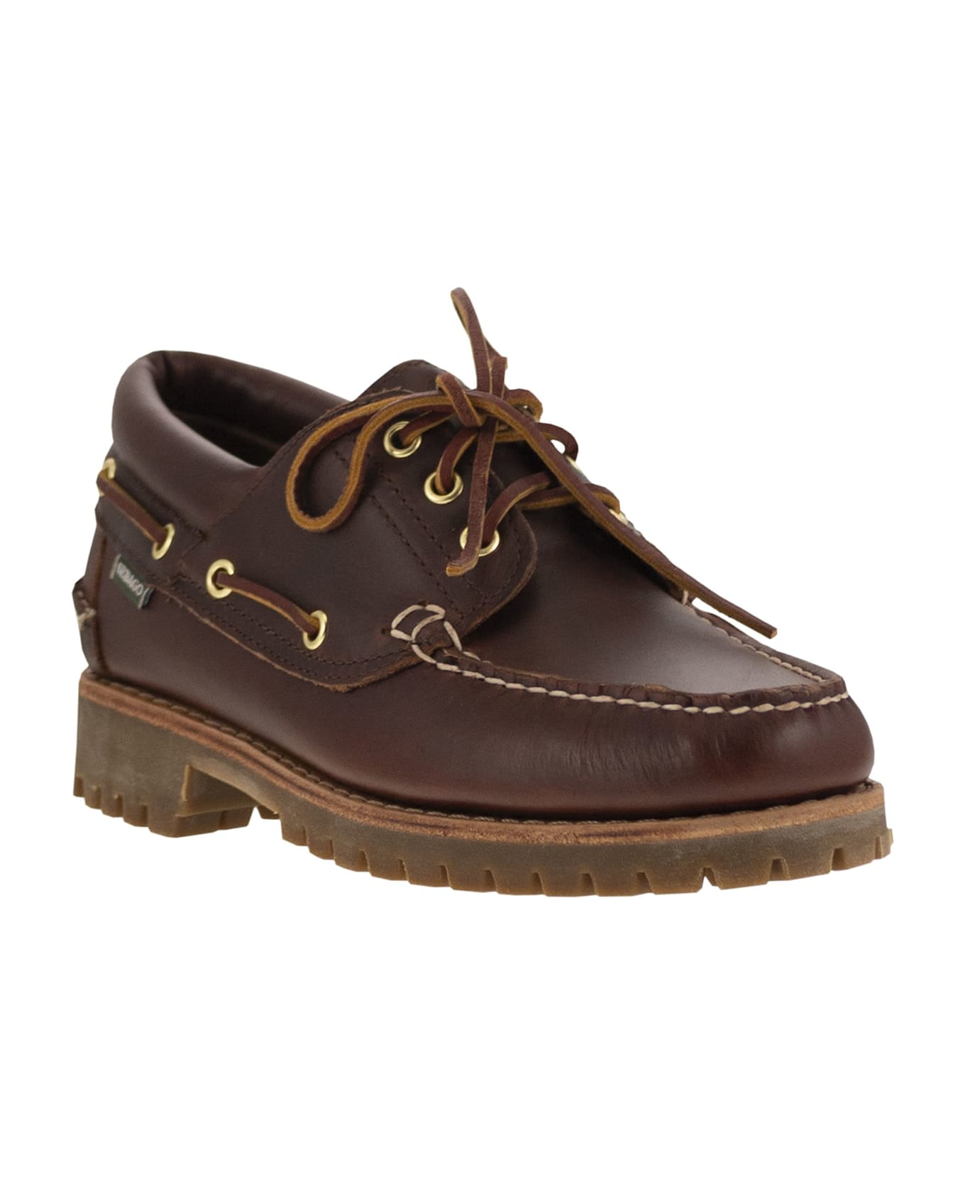Sebago Acadia Premium - Leather Moccasin - Brown Burgundy