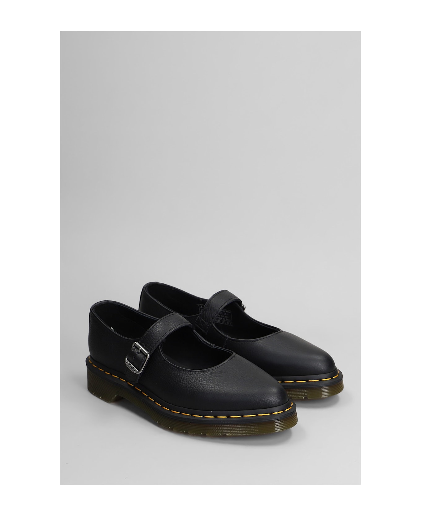 Dr. Martens Elphie Mj Loafers In Black Leather - black
