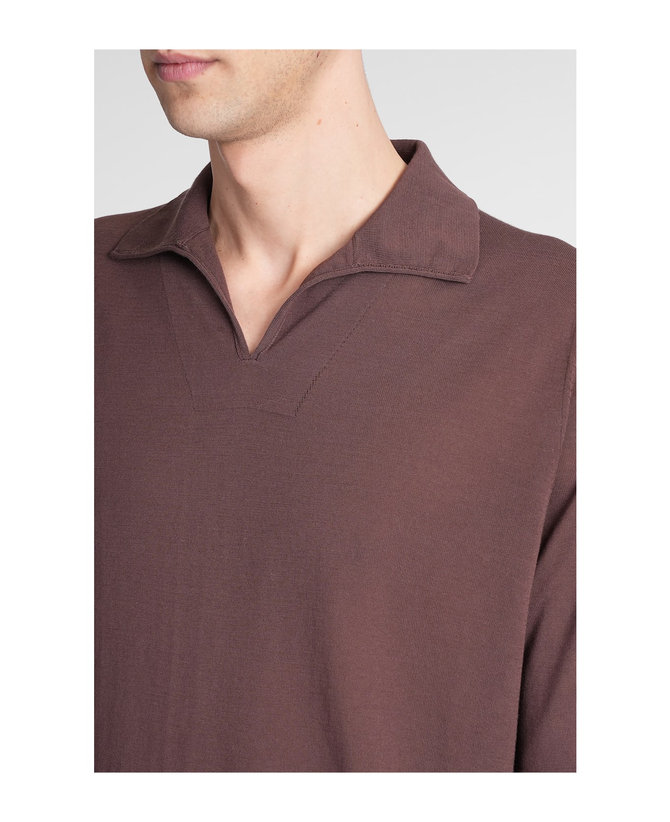 Ballantyne Polo In Brown Cotton - brown