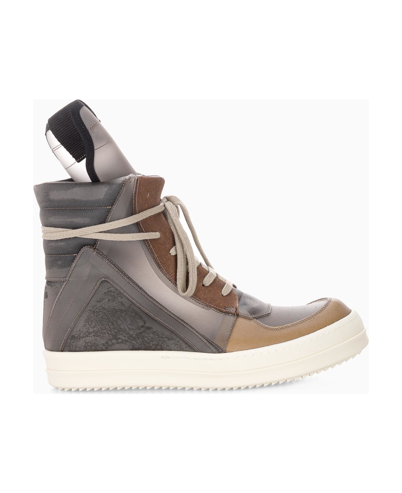 Rick Owens Phlegethon Geobasket In Recycled Vinyl - BLACK TRASPARENT