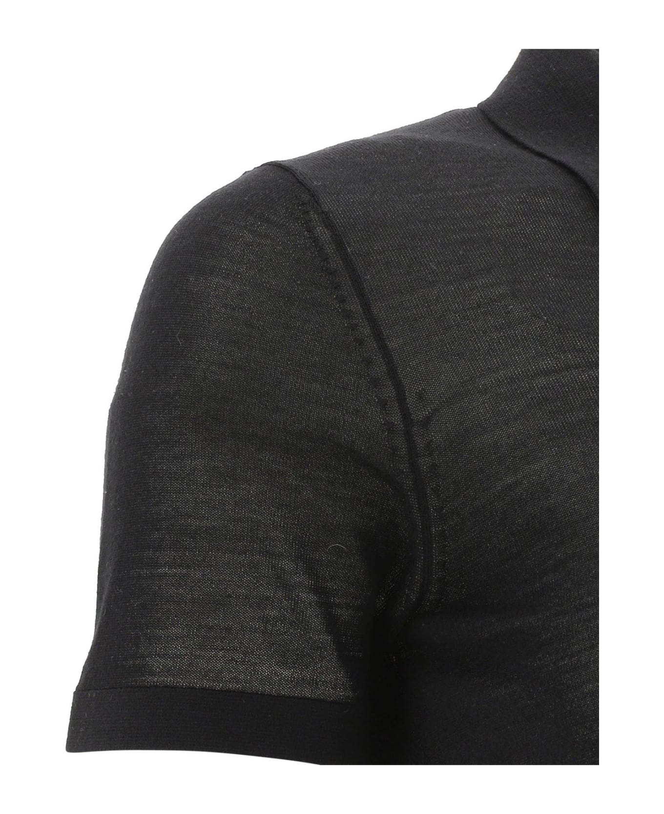 Nanushka Short-sleeved Polo Shirt - Black ポロシャツ
