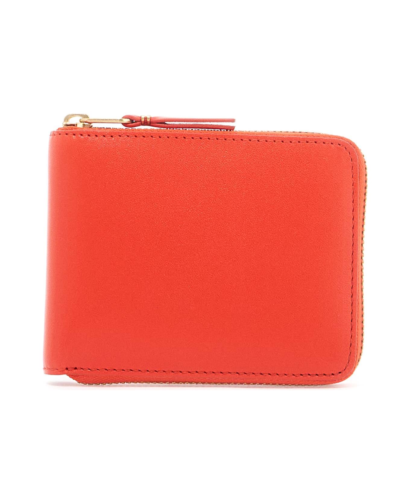 Comme des Garçons Wallet Classic Zip Around Wallet Portfolio - ORANGE (Orange)