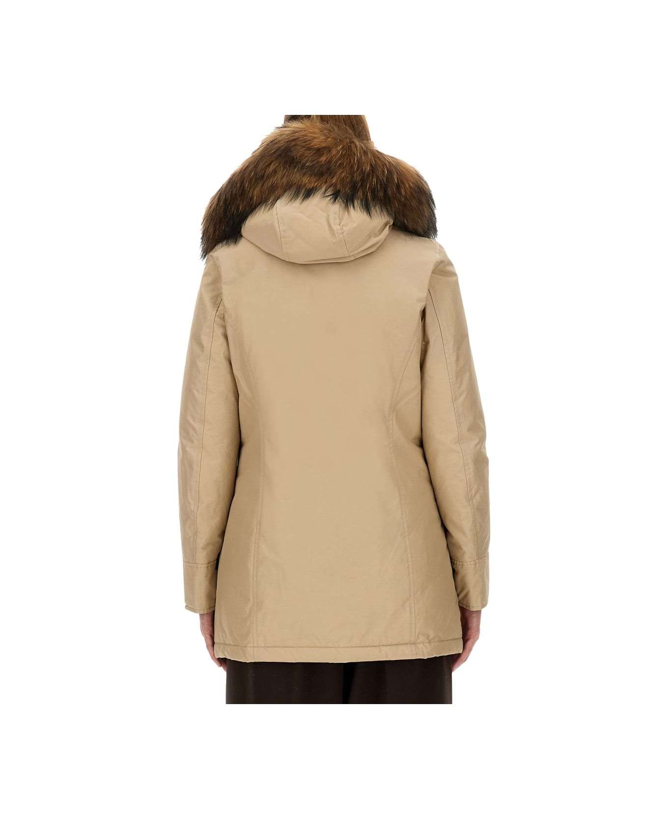 Woolrich "artic Racoon" Parka - BEIGE