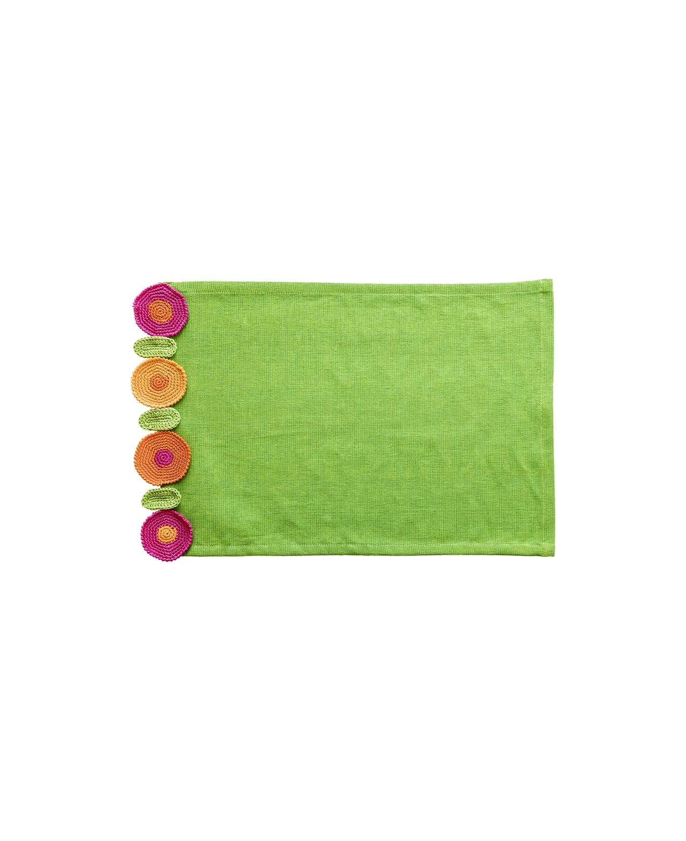 Le Botteghe su Gologone Placemats Crochet 35x45 Cm - Lime Green クロス＆ナプキン