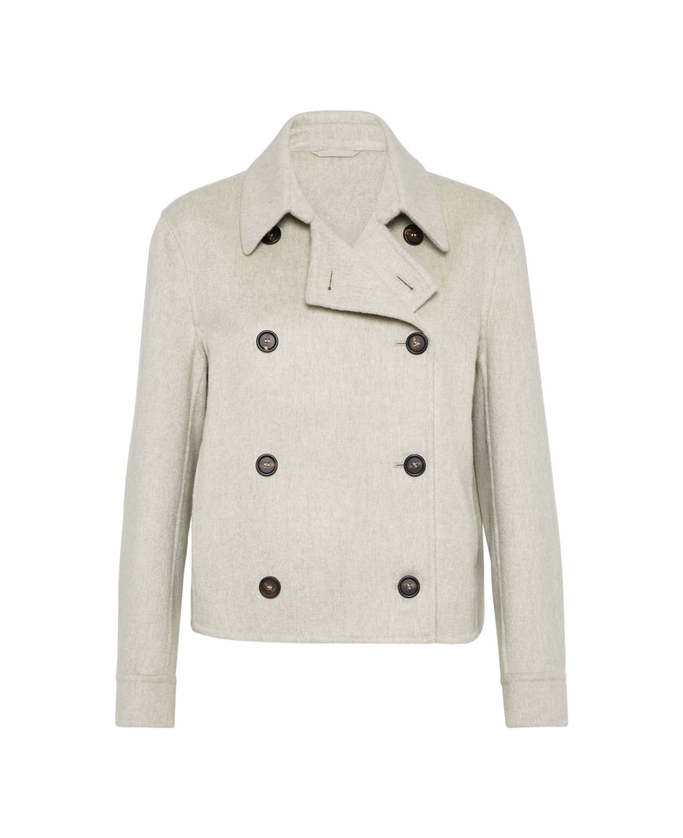 Brunello Cucinelli Cashmere Overcoat - Beige