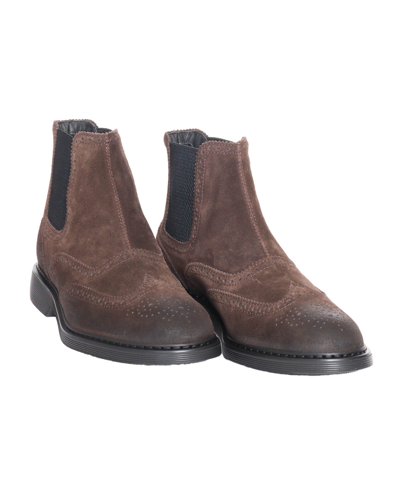 Hogan Chelsea Ankle Boots H576 - BROWN