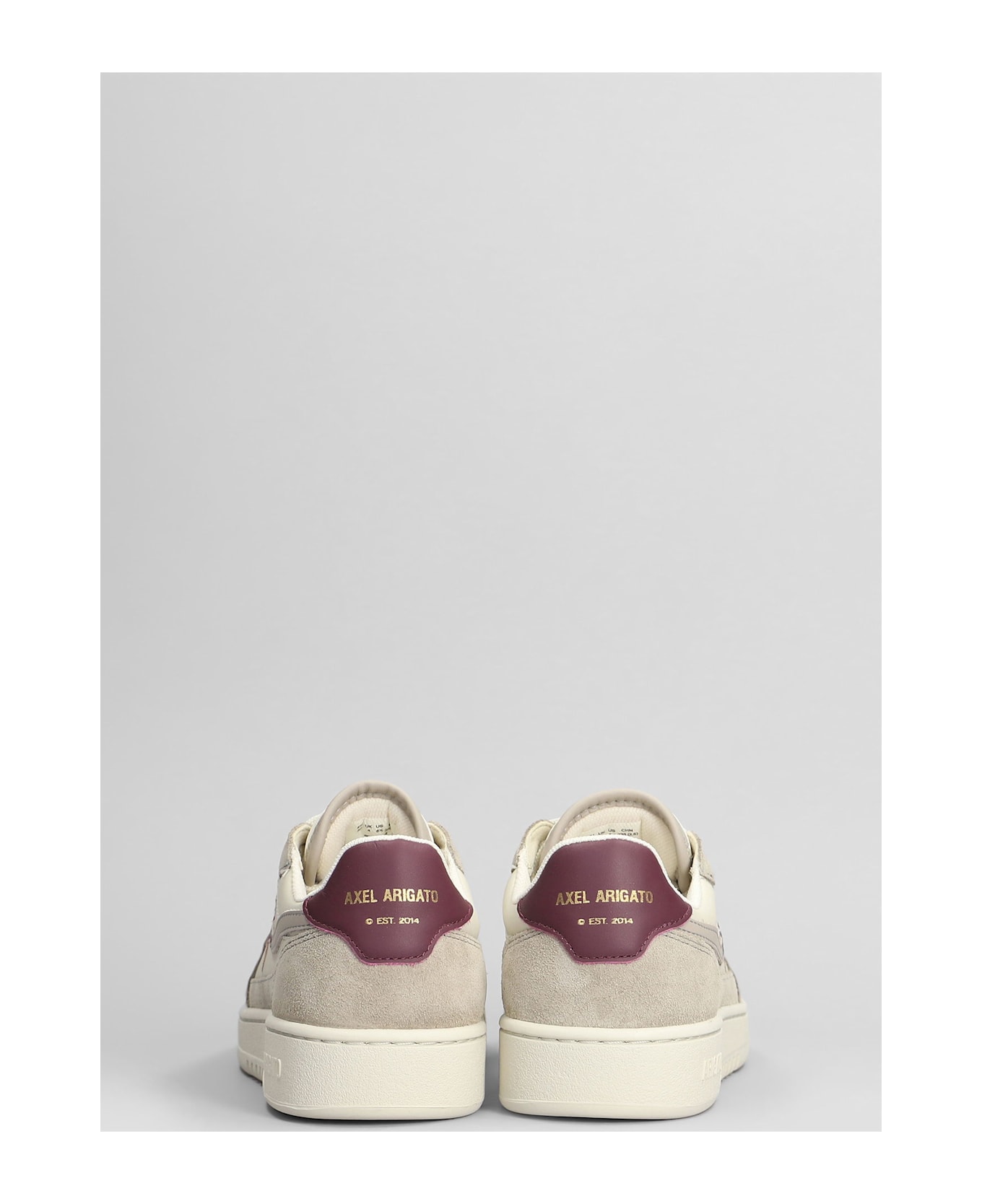 Axel Arigato Dice Lo Bee Bird Sneakers In Beige Suede And Leather - beige