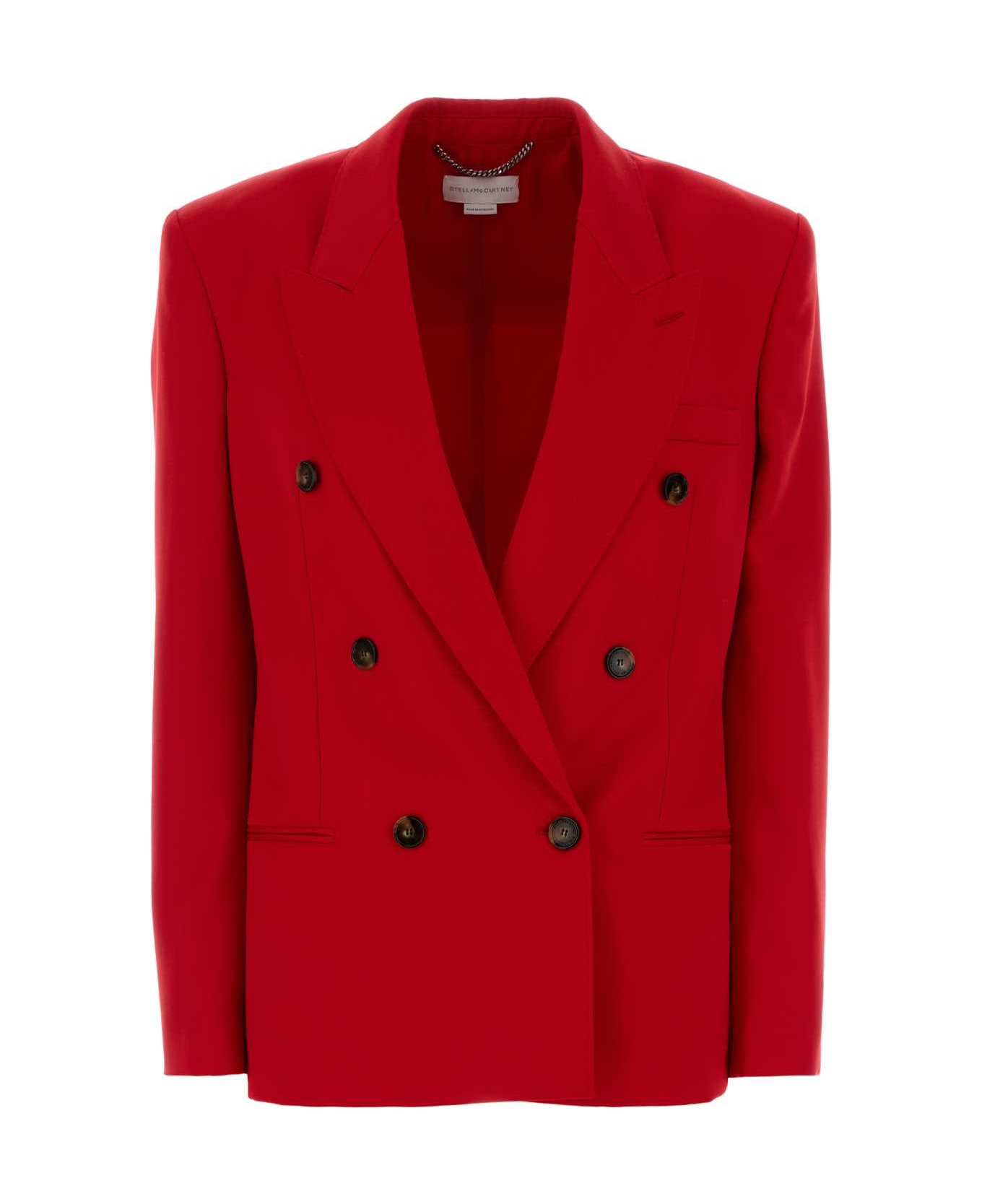 Stella McCartney Red Wool Blazer - LIPSTICKRED