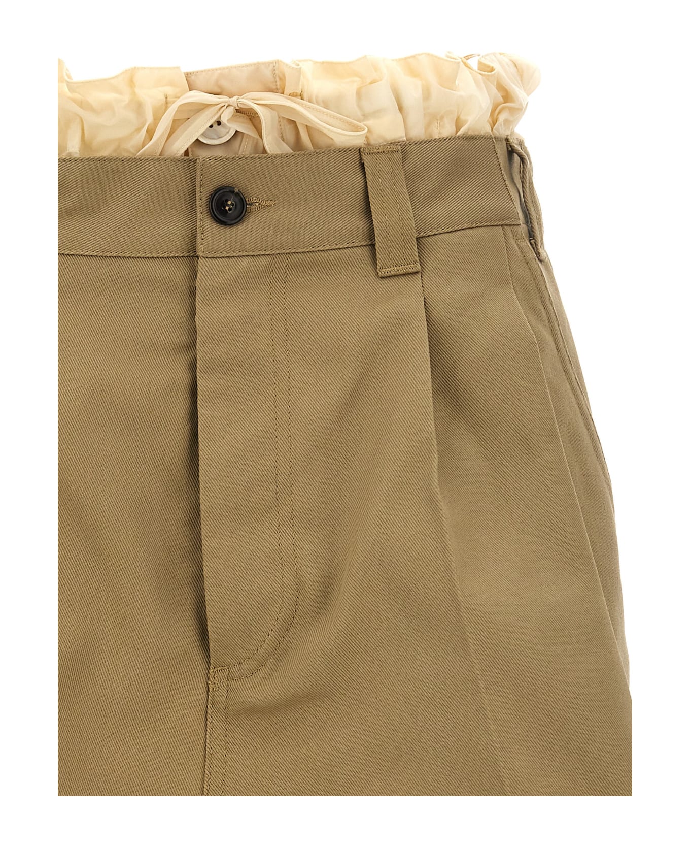 Maison Margiela Layered Effect Trouser Skirt - Beige