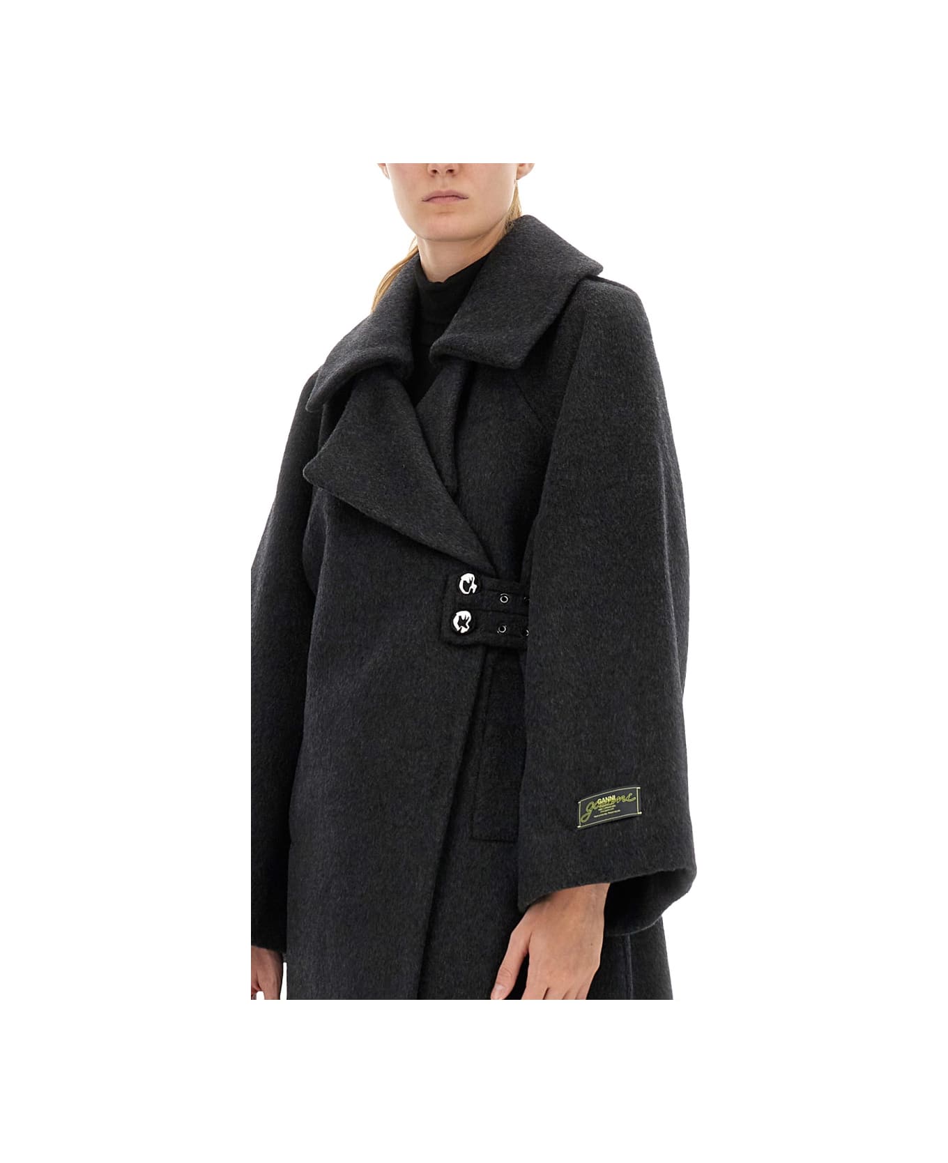 Ganni Wool Coat - GREY