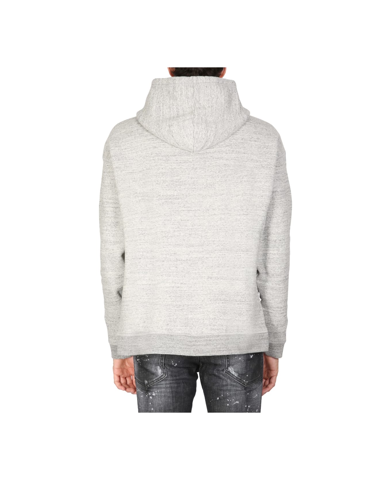 Dsquared2 Camo Patch Herca Anorak Sweatshirt - GREY