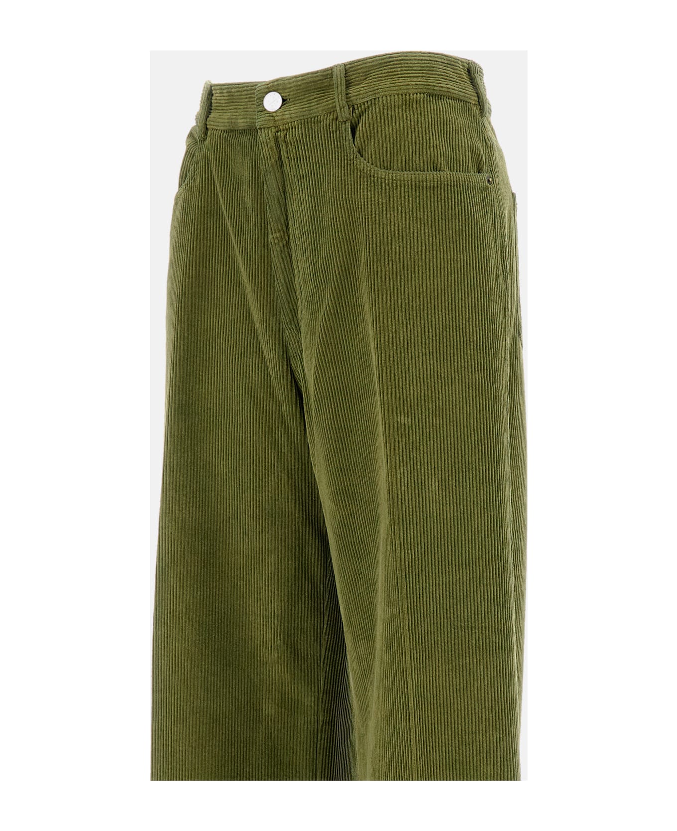 Cellar Door Ribbed Trousers - Green
