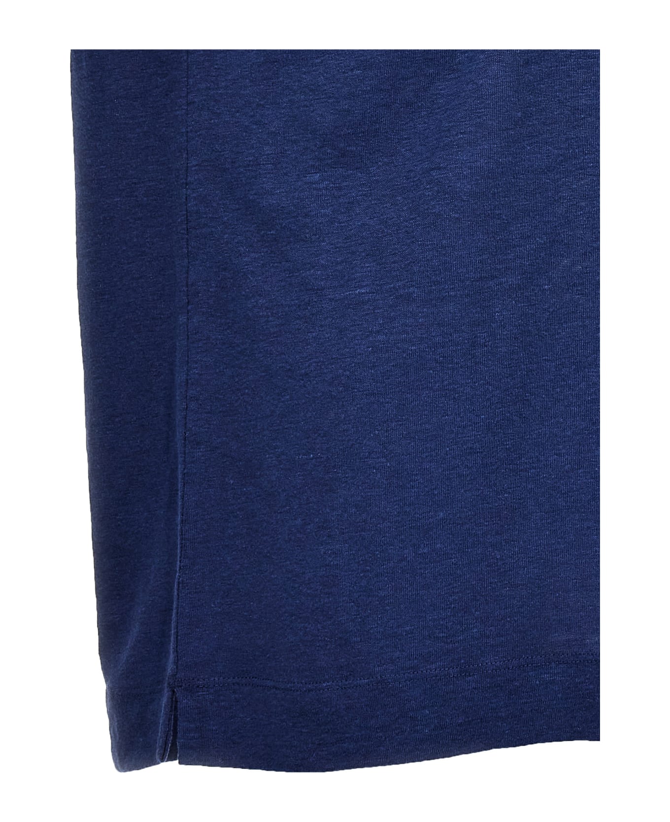 Zegna Linen Polo Shirt - Blue