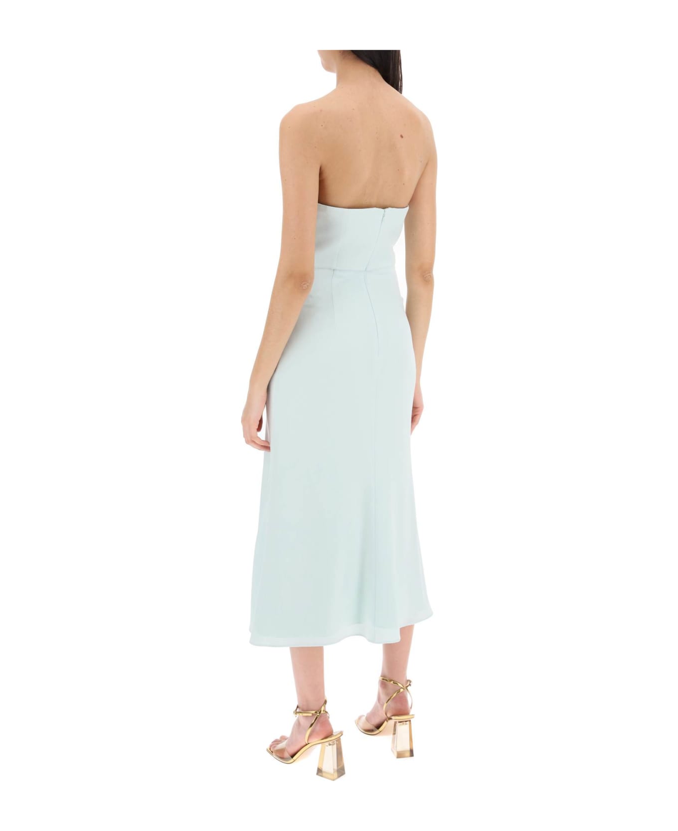 Roland Mouret Strapless Midi Dress Without - GREEN (Green)