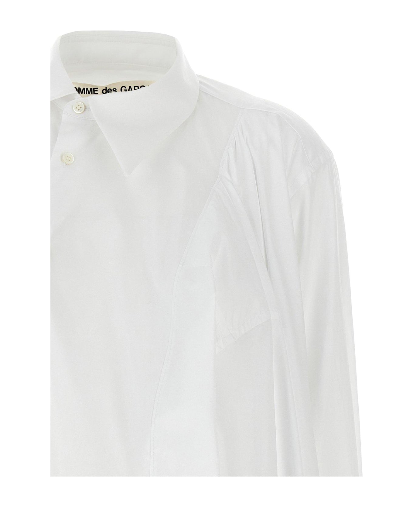 Comme des Garçons 4 Long Cuffed Sleeve Shirt - White