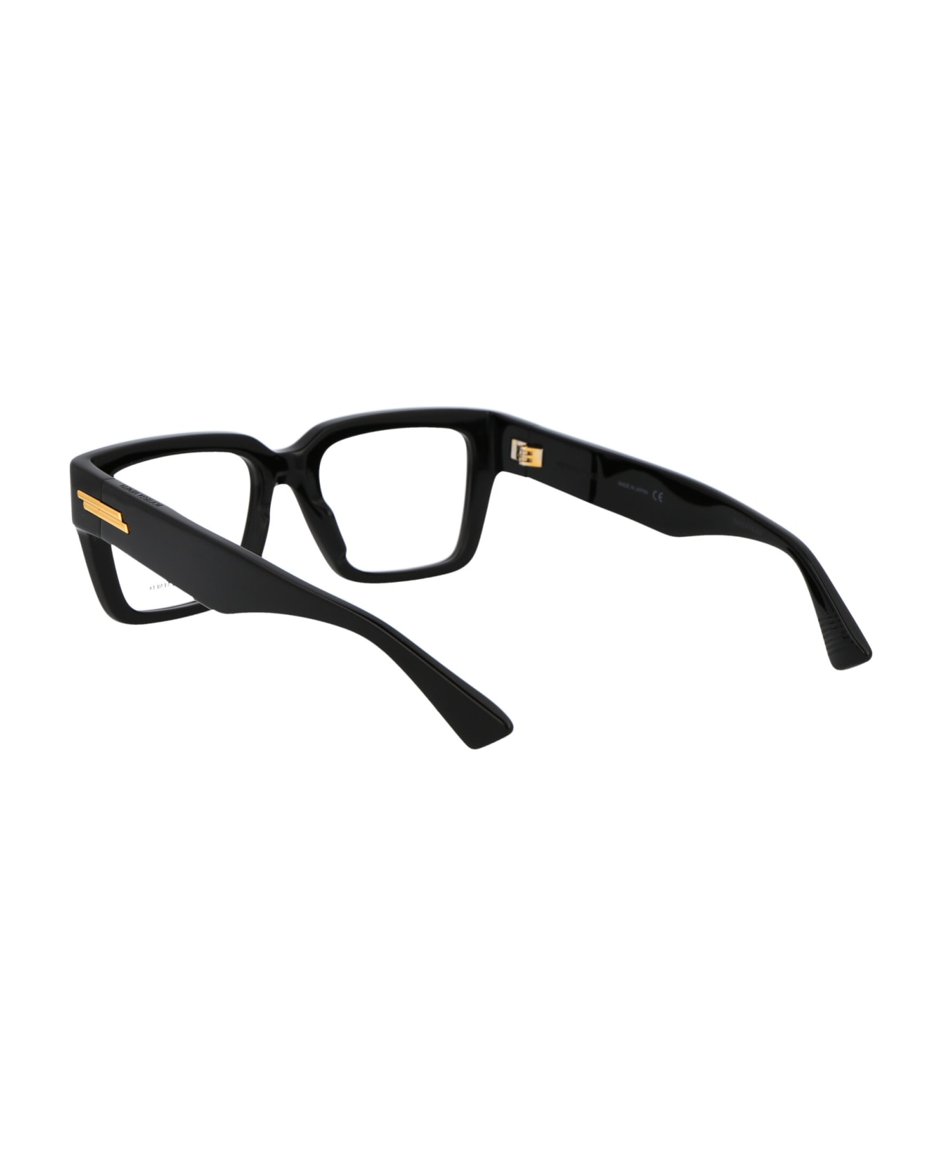 Bottega Veneta Eyewear Bv1153o Glasses - 005 BLACK BLACK TRANSPARENT