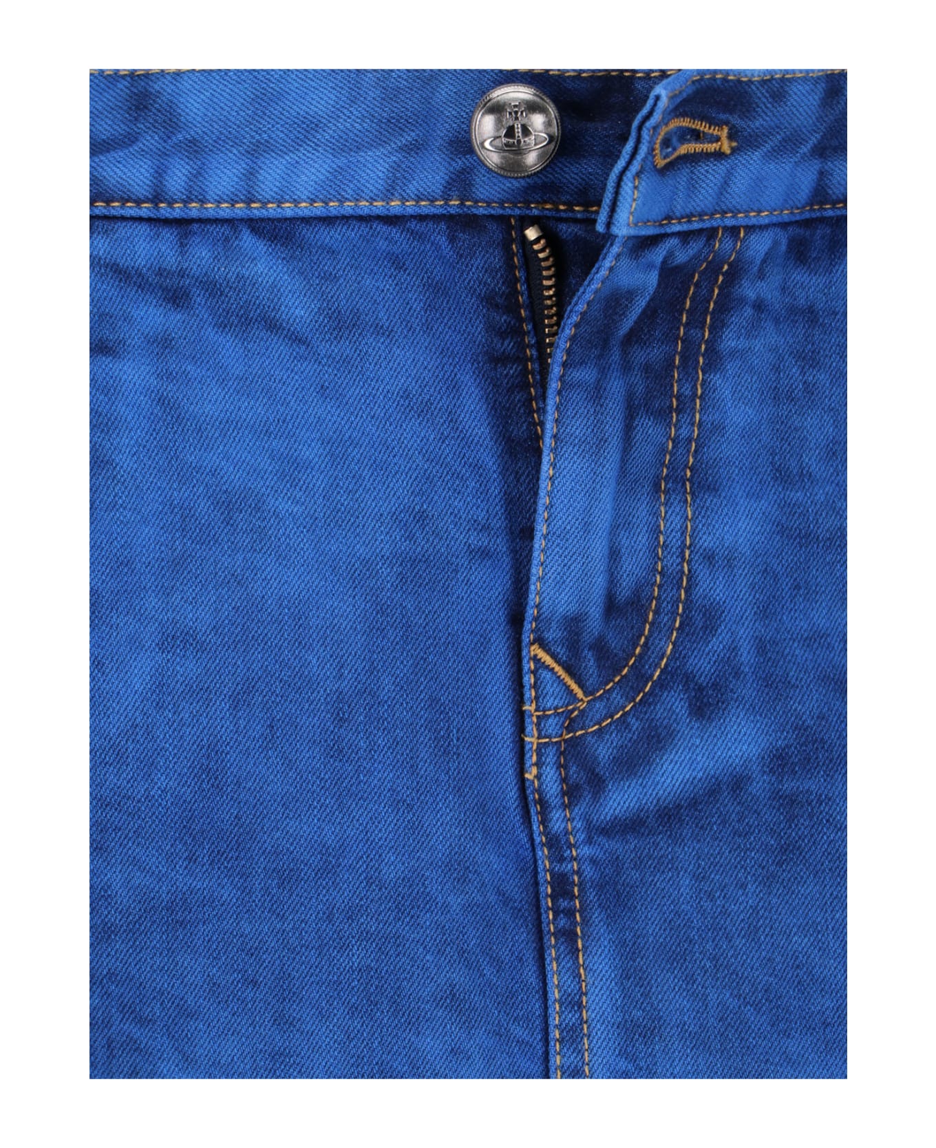 Vivienne Westwood Denim Mini Skirt - Blue