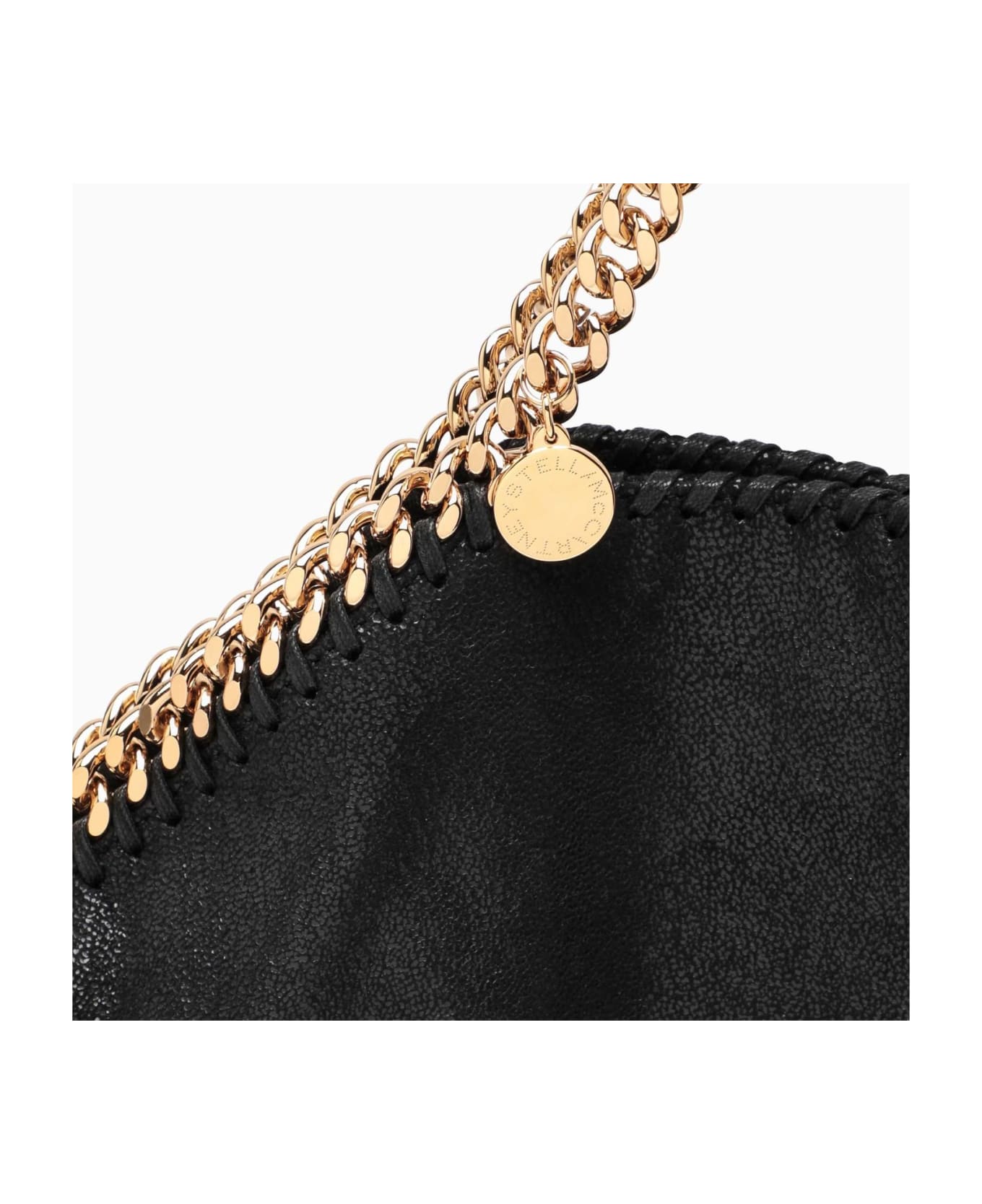 Stella McCartney Black\/gold Falabella Fold Over Bag - Black