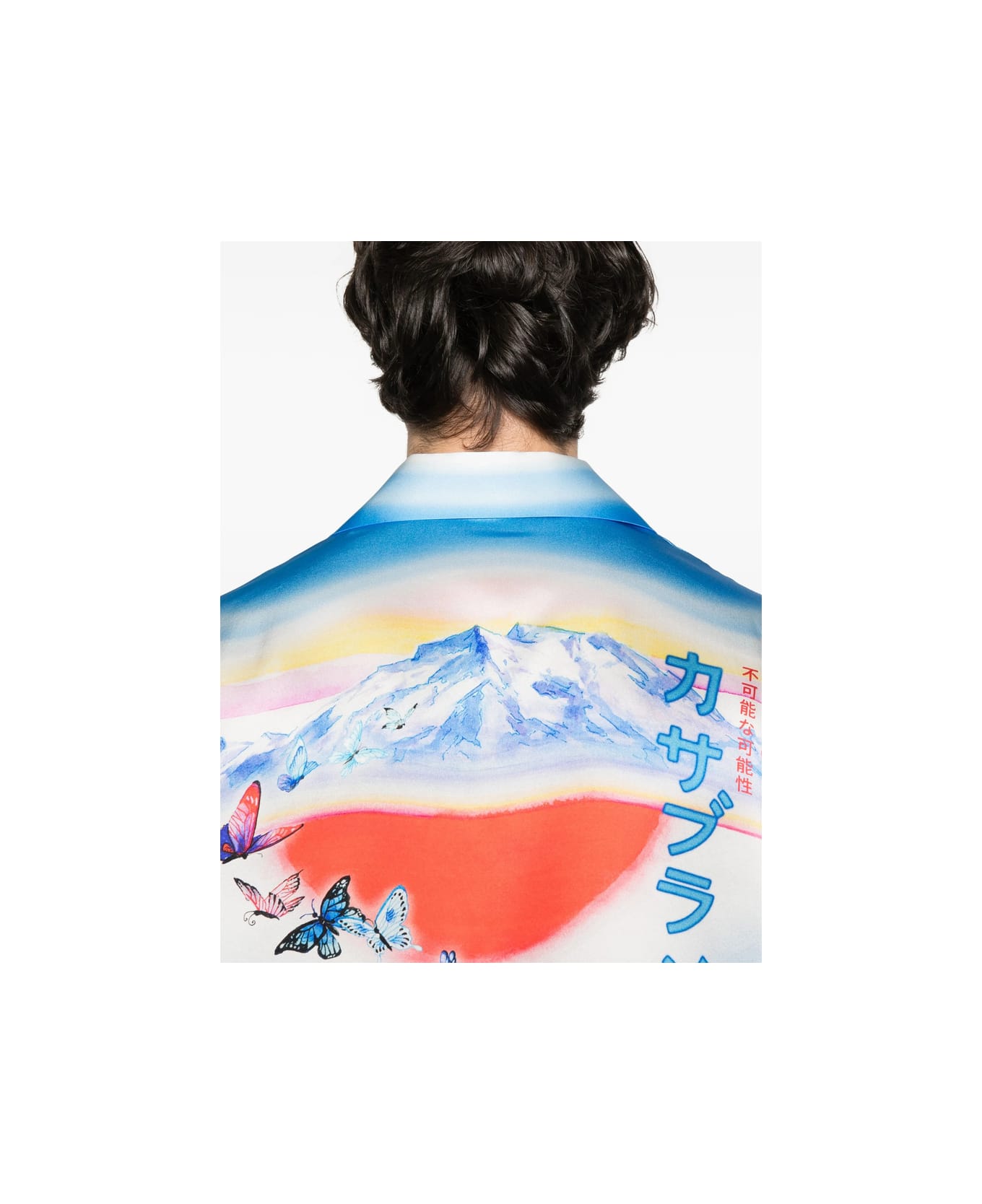 Casablanca Shirt - BLUE/ORANGE