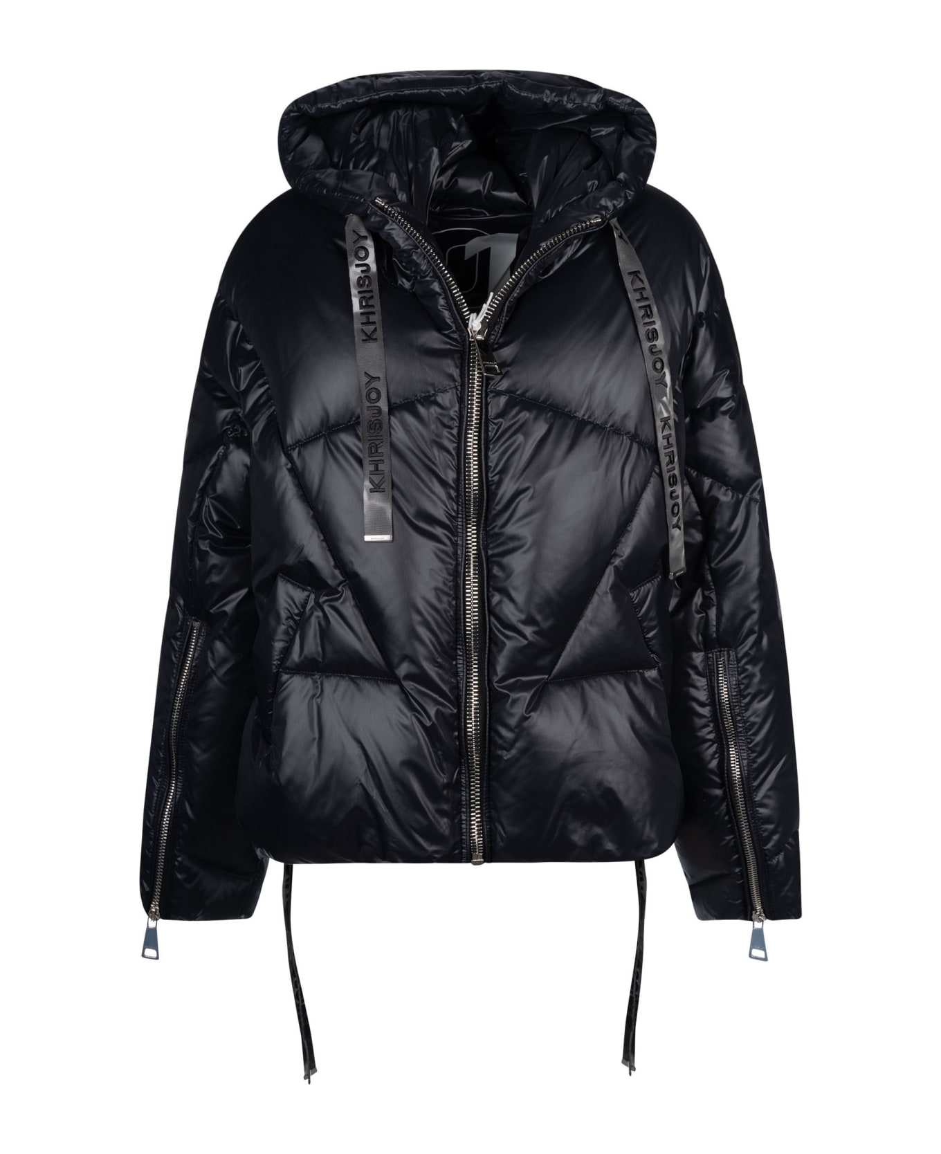 Khrisjoy Iconic Shiny Puffer Jacket - Black