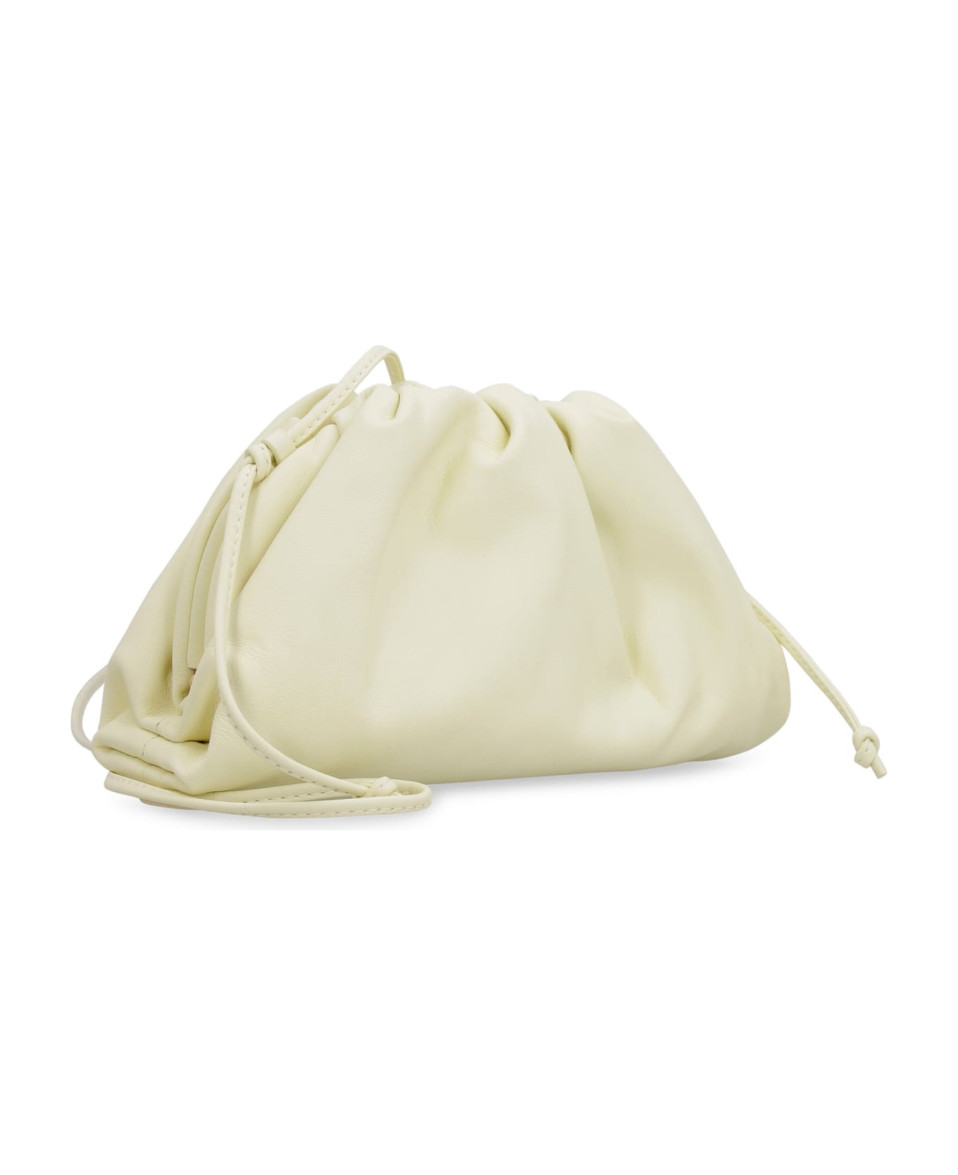 Bottega Veneta Pastel Yellow Nappa Leather Mini Pouch Clutch - 7405