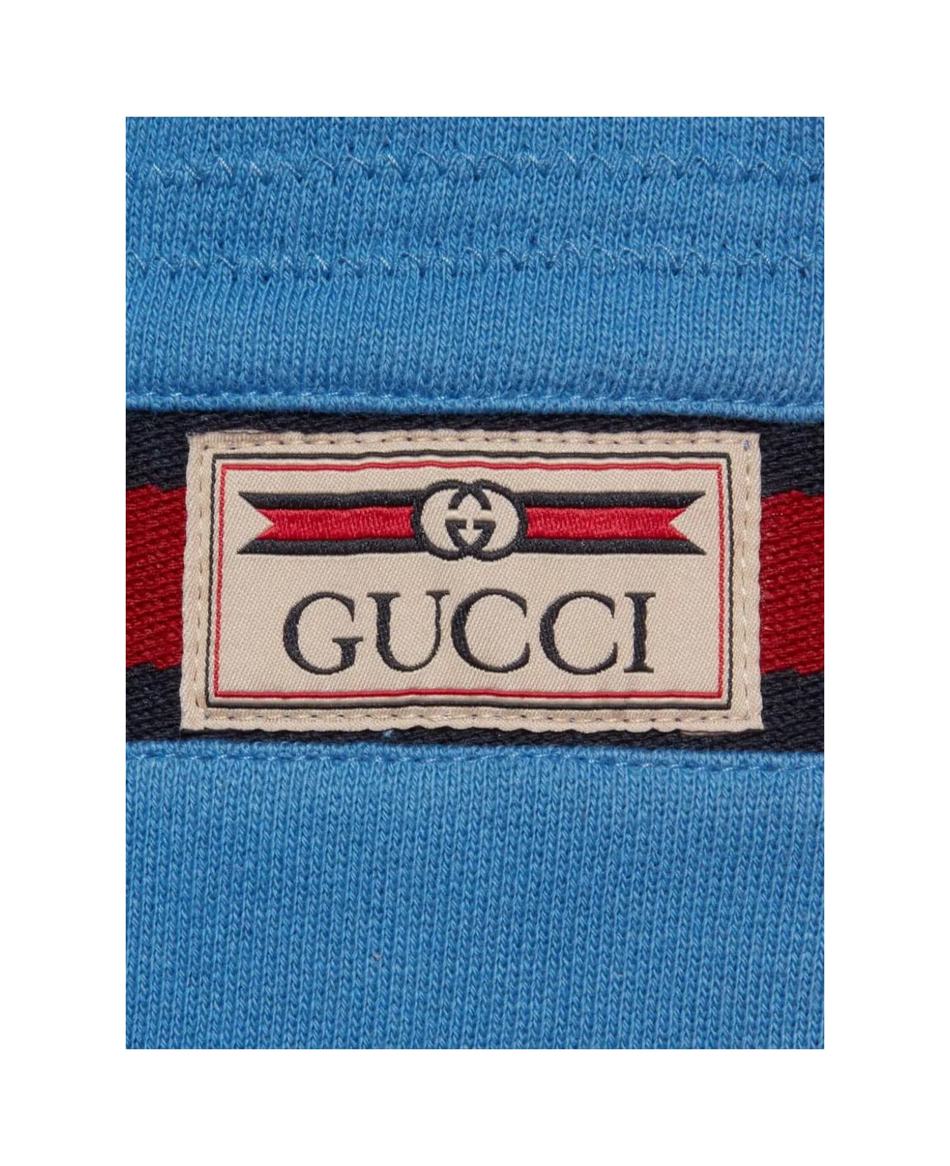 Gucci main Short Felted Cotton Jersey - Avio Mix