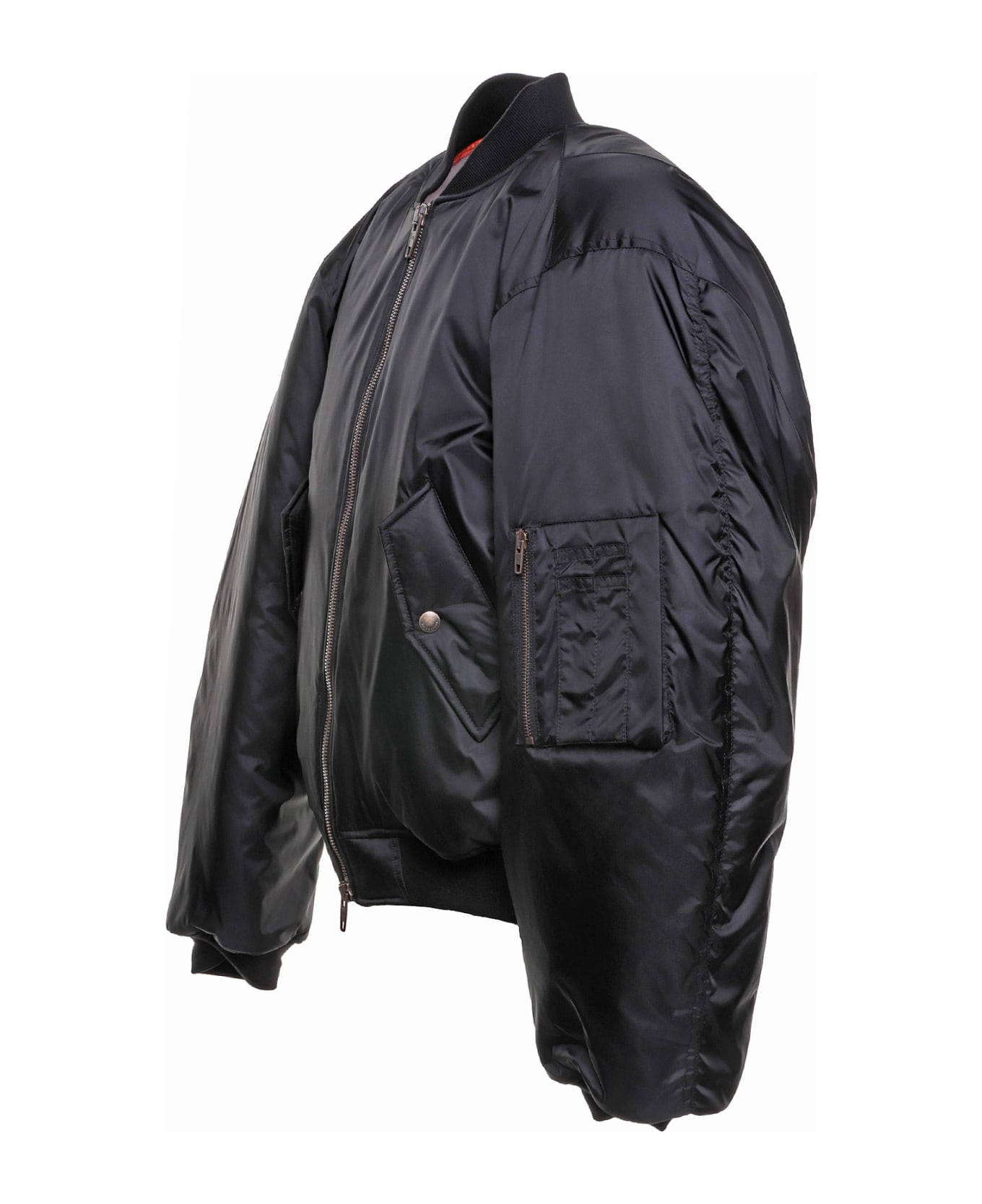 Balenciaga Steroid Nylon Bomber - Nero