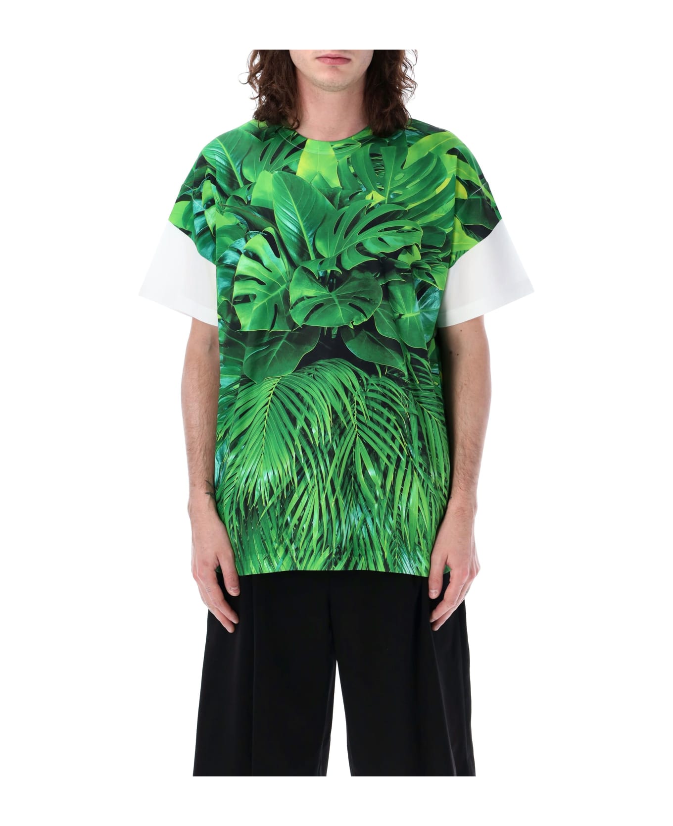 Comme Des Garçons Homme Plus T-shirt - GREEN MULTI シャツ
