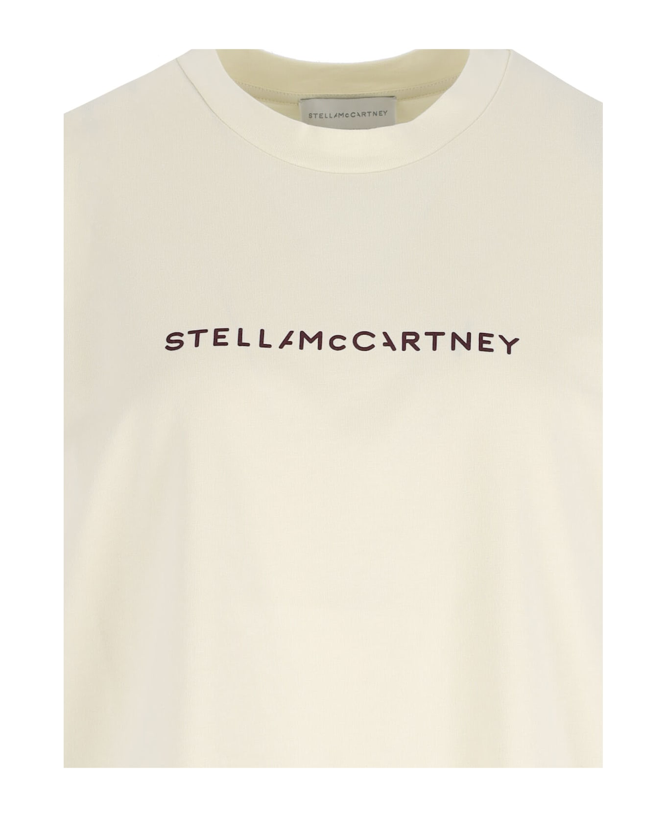 Stella McCartney Logo T-shirt - Cream