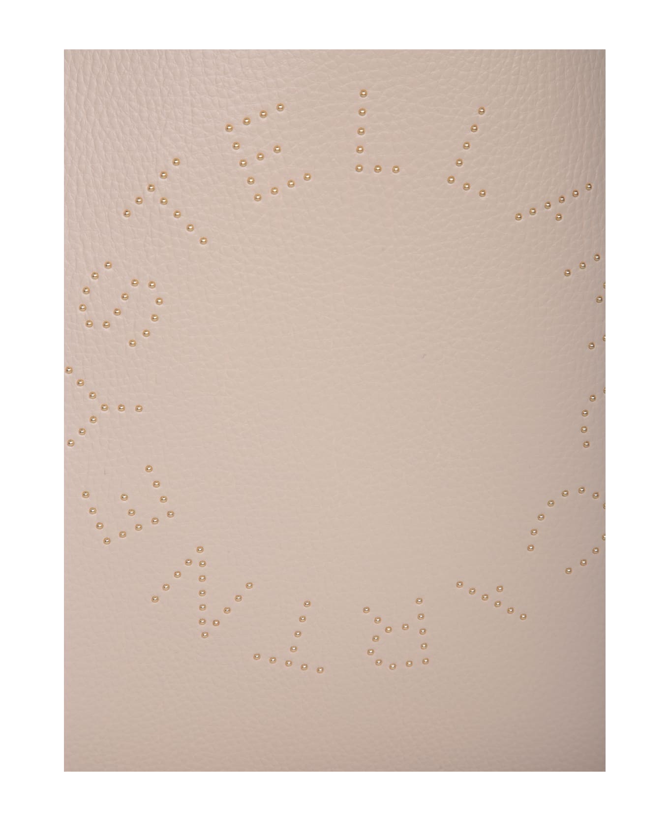 Stella McCartney Logo Studded Open-top Tote Bag - White