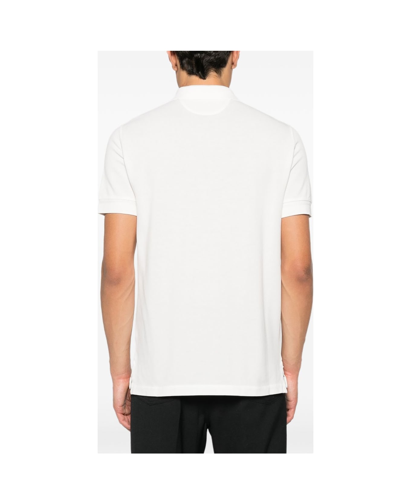 Tom Ford Cotton Blend Polo Shirt - White