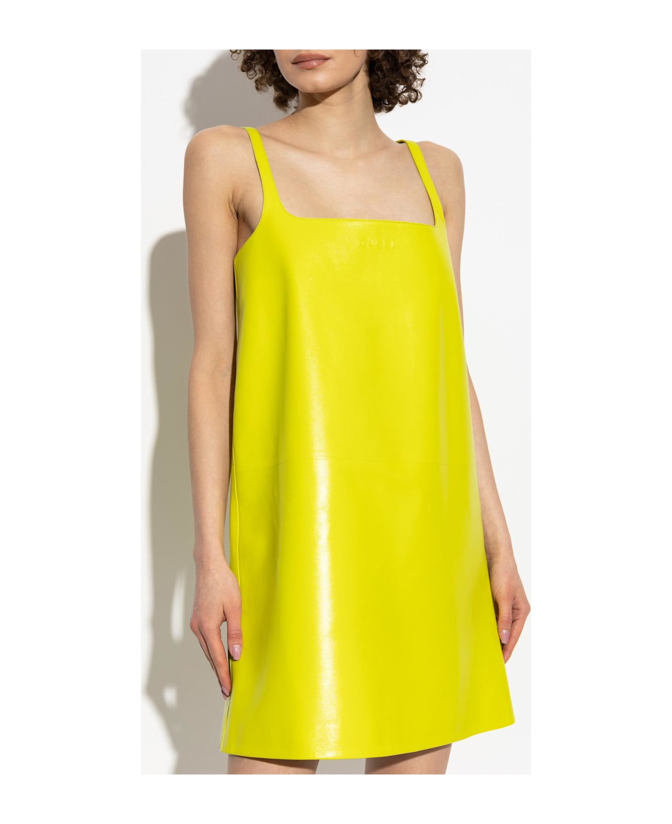 Gucci Leather Strap Dress - Green